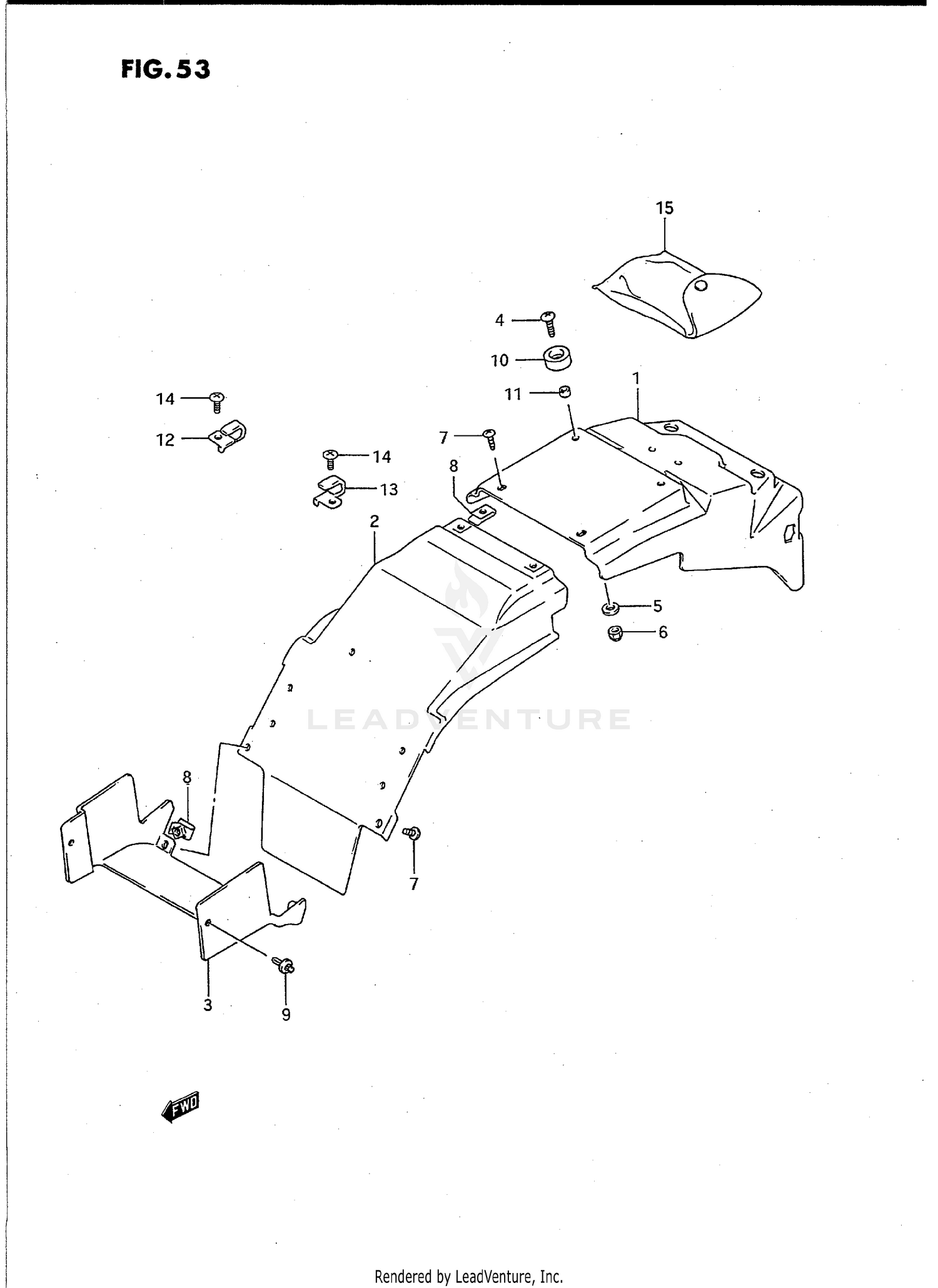 REAR FENDER (MODEL P)