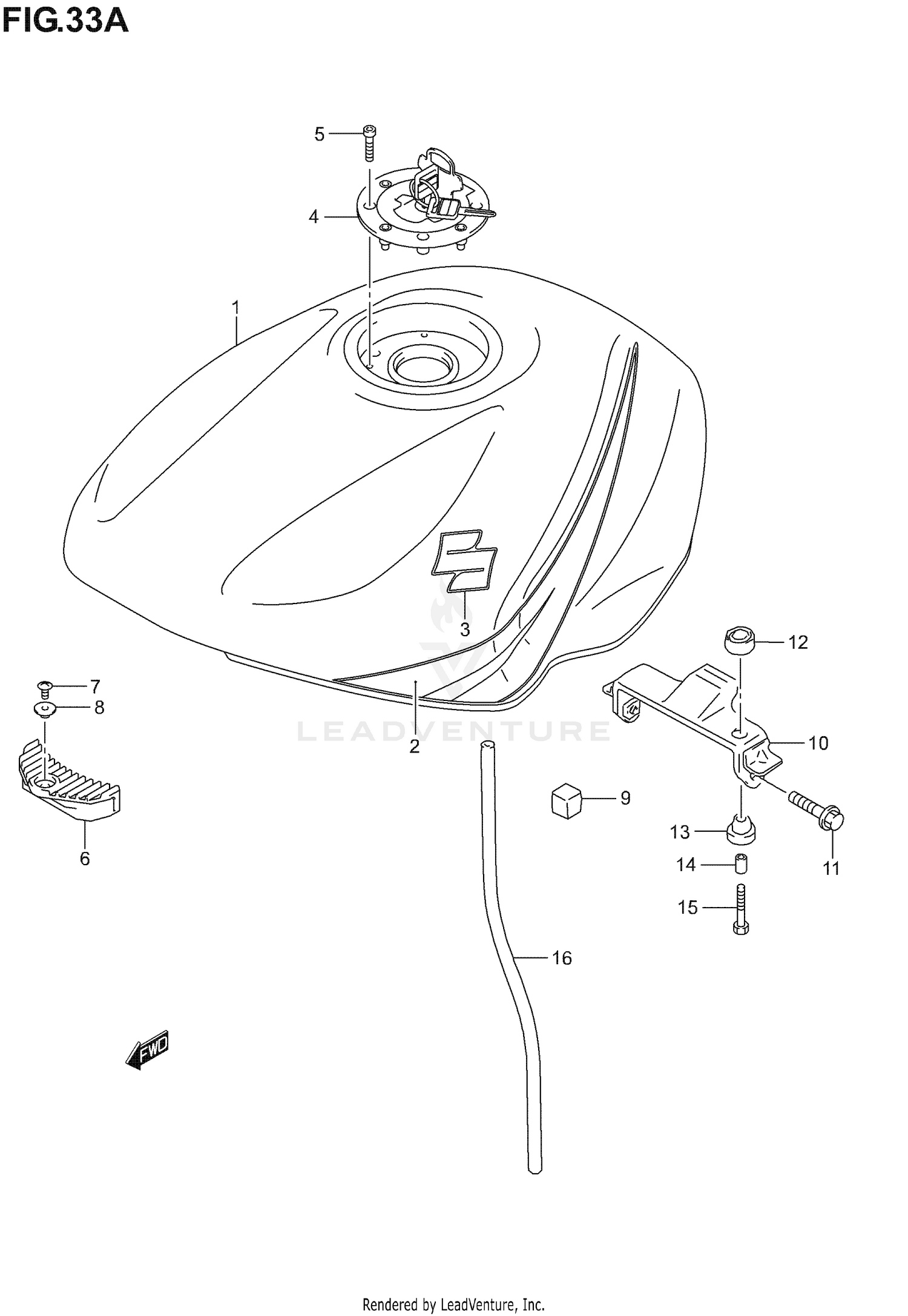 FUEL TANK (MODEL K4)