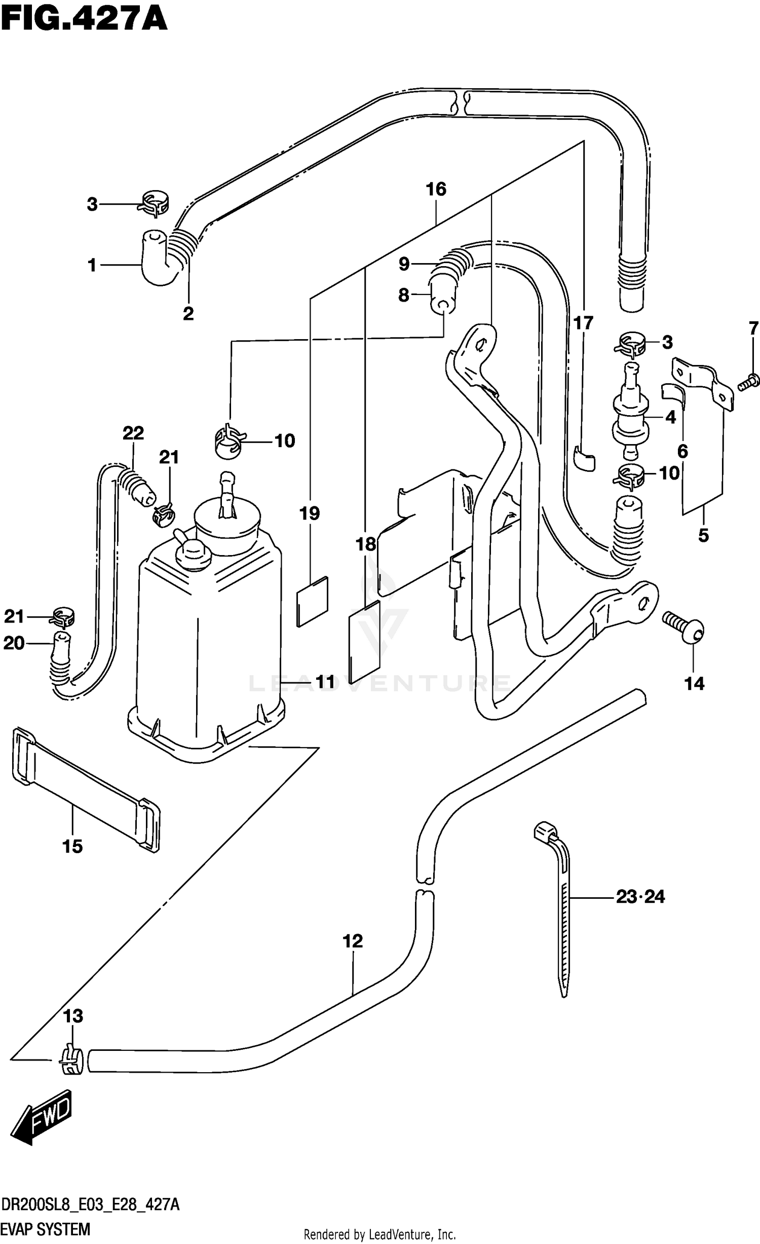 EVAP SYSTEM (DR200SL8 E33)