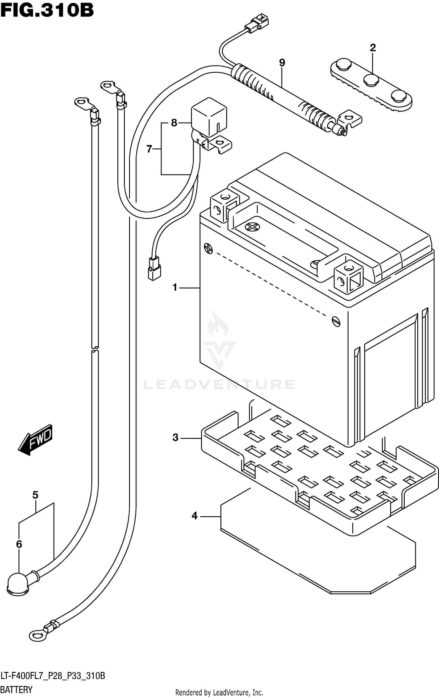 BATTERY (LT-F400FL7 P33)