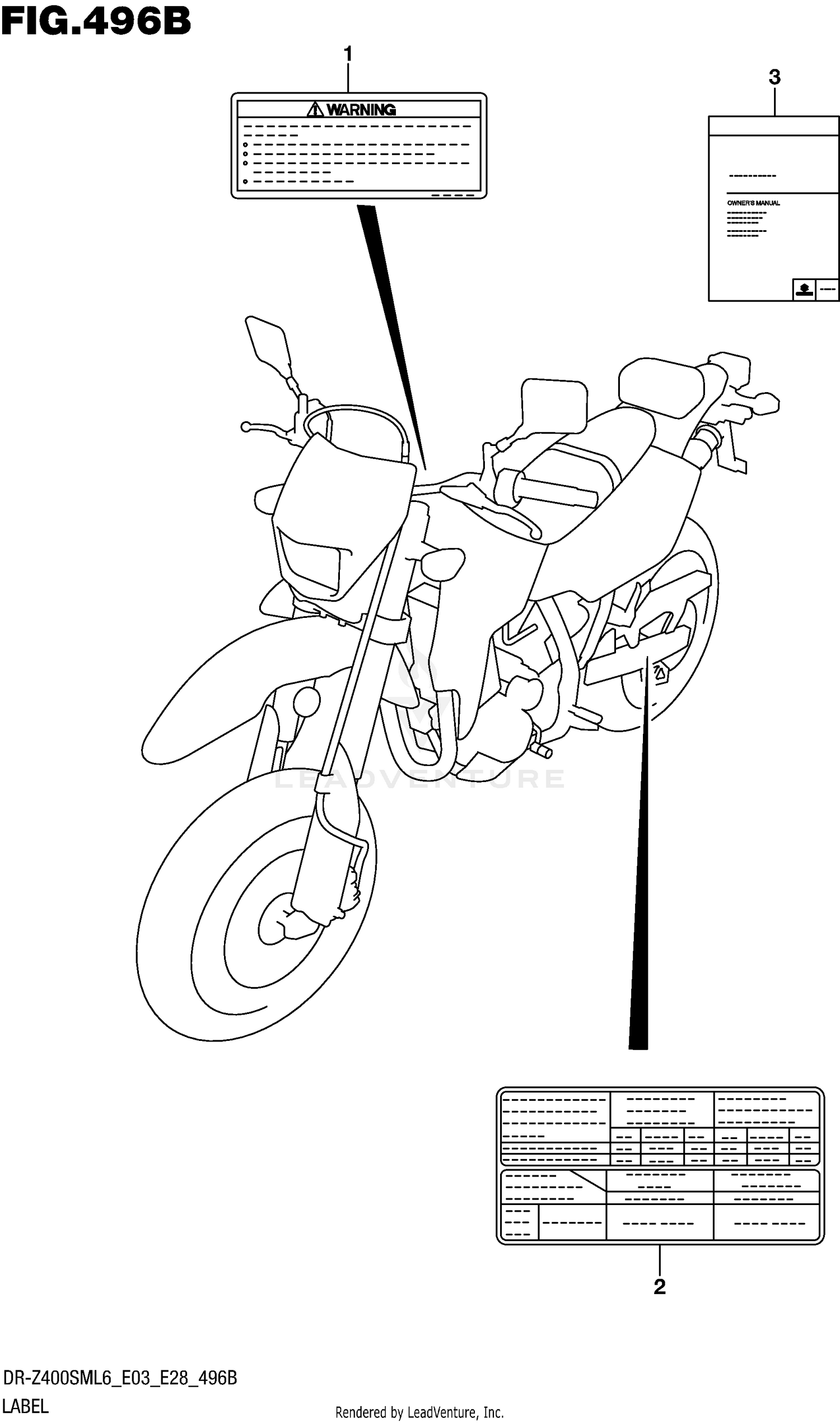 LABEL (DR-Z400SML6 E28)