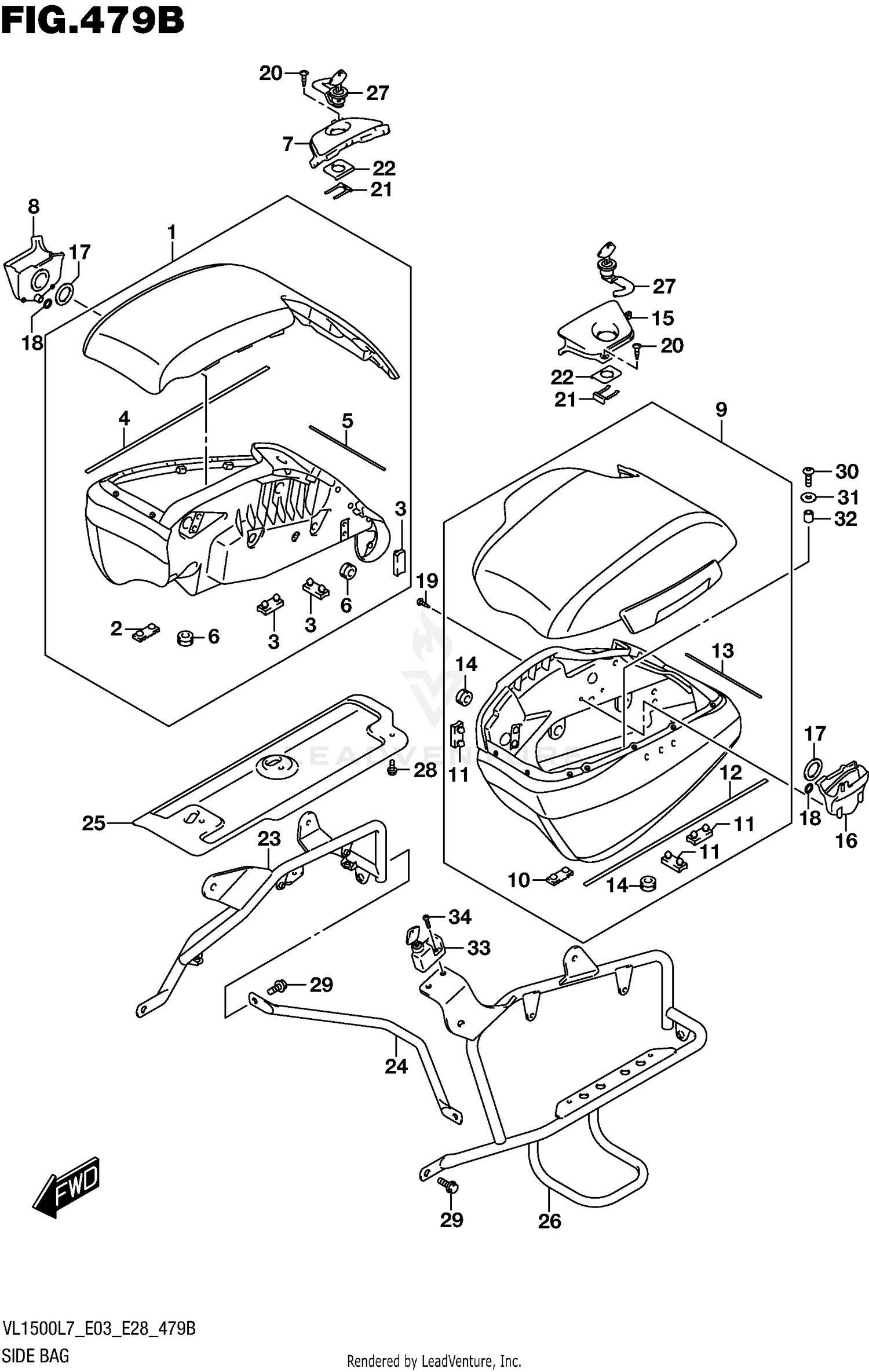 SIDE BAG (VL1500TL7 E03)
