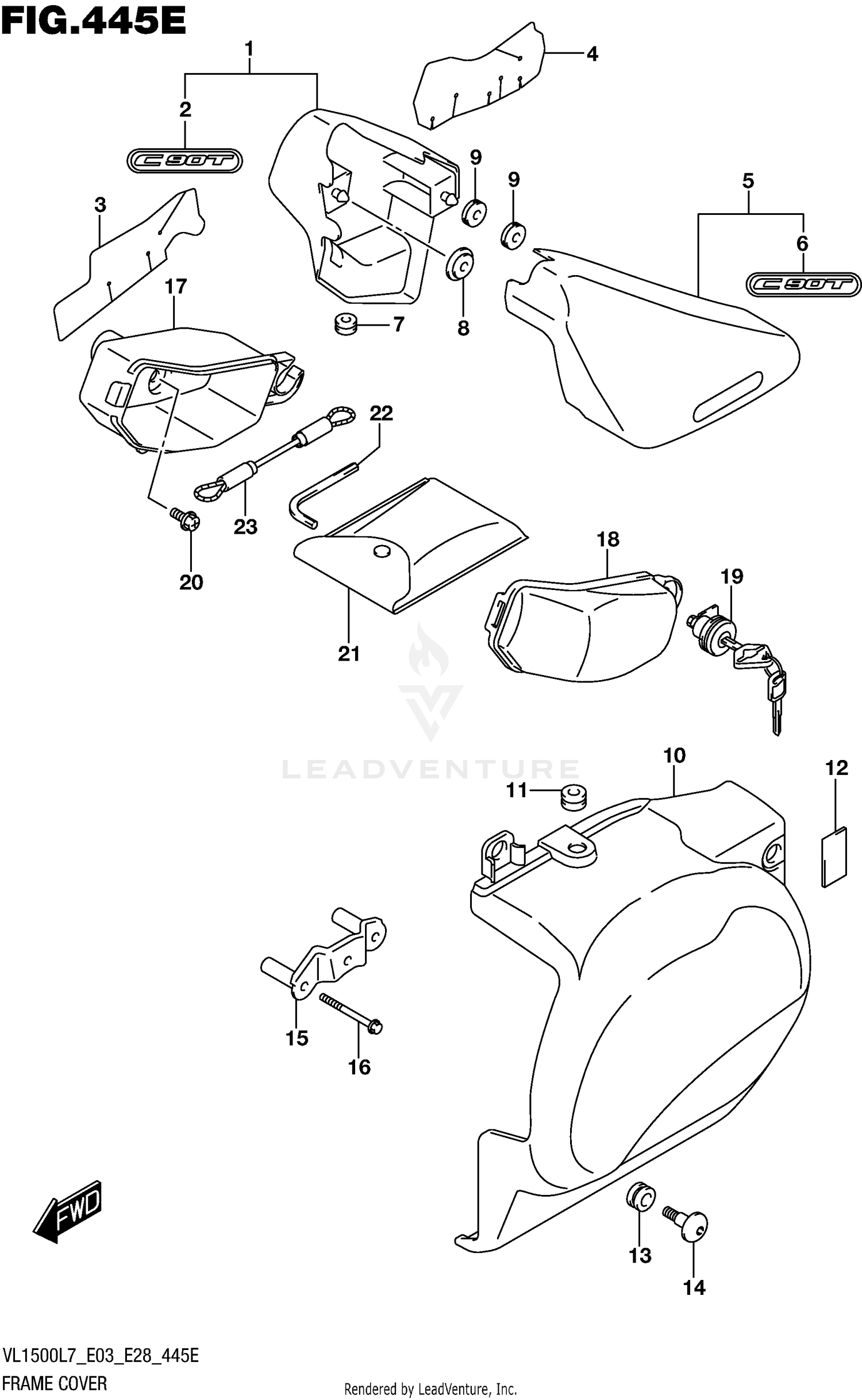 FRAME COVER (VL1500TL7 E03)