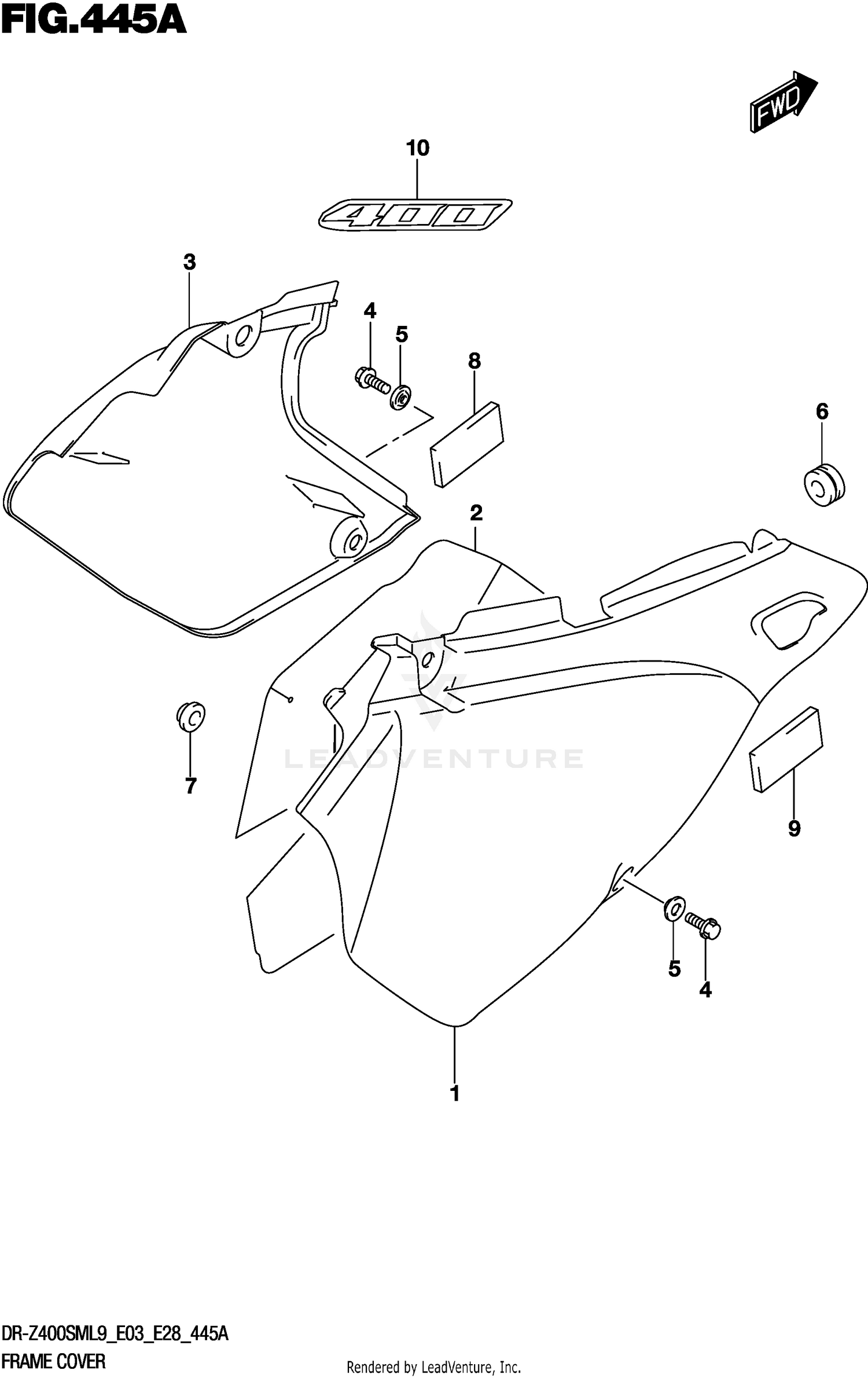 FRAME COVER (DR-Z400SML9 E03)