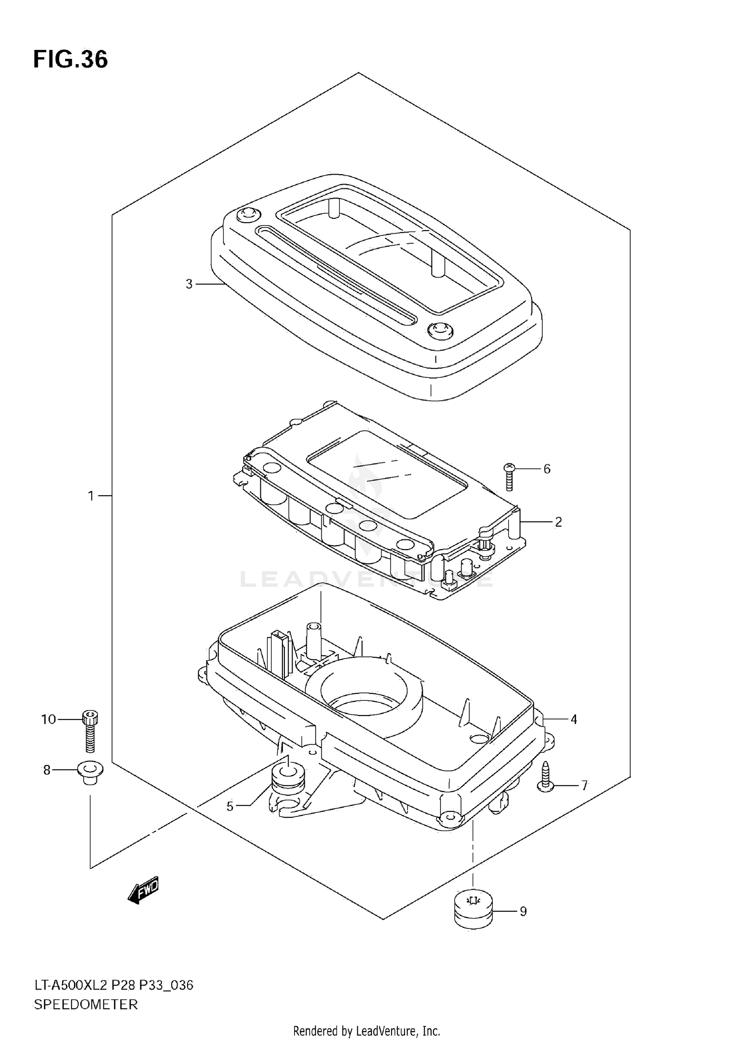 SPEEDOMETER (LT-A500XZ E28)