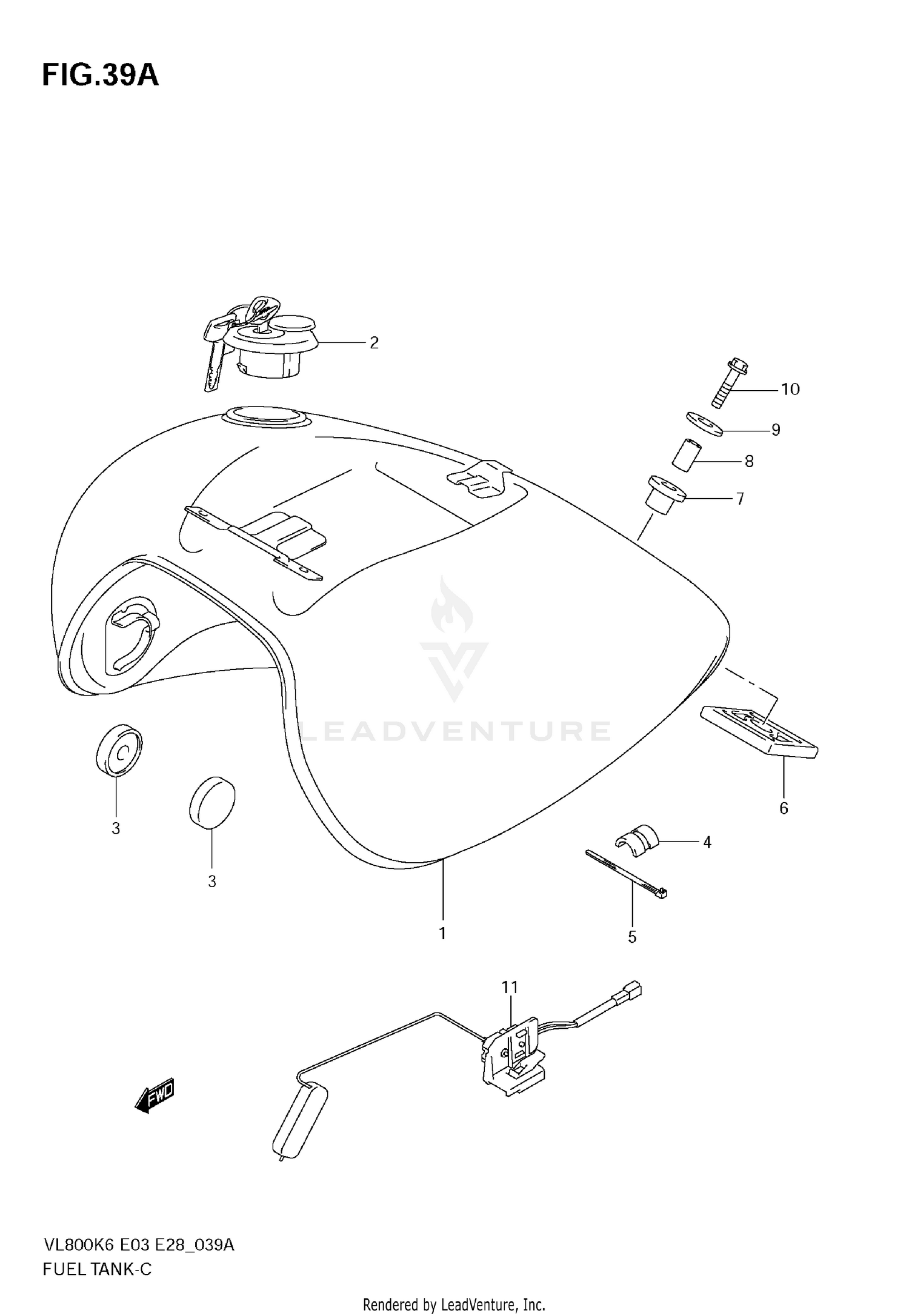 FUEL TANK (VL800CK6/CK7/CK8)