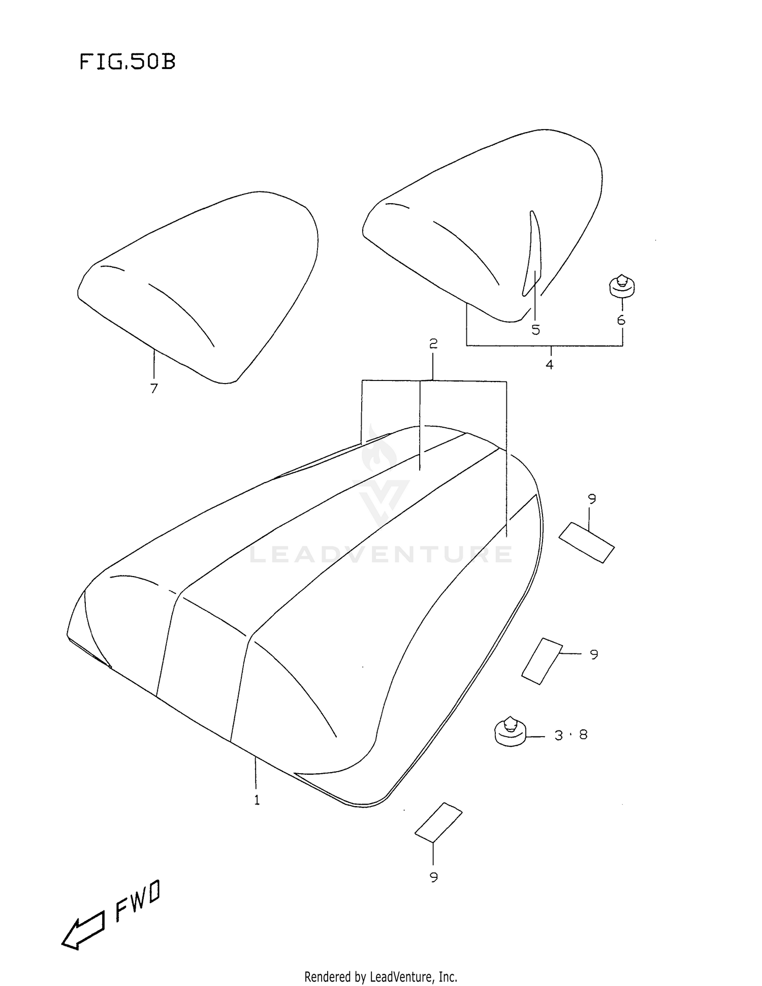 SEAT TAIL BOX (MODEL W/X)