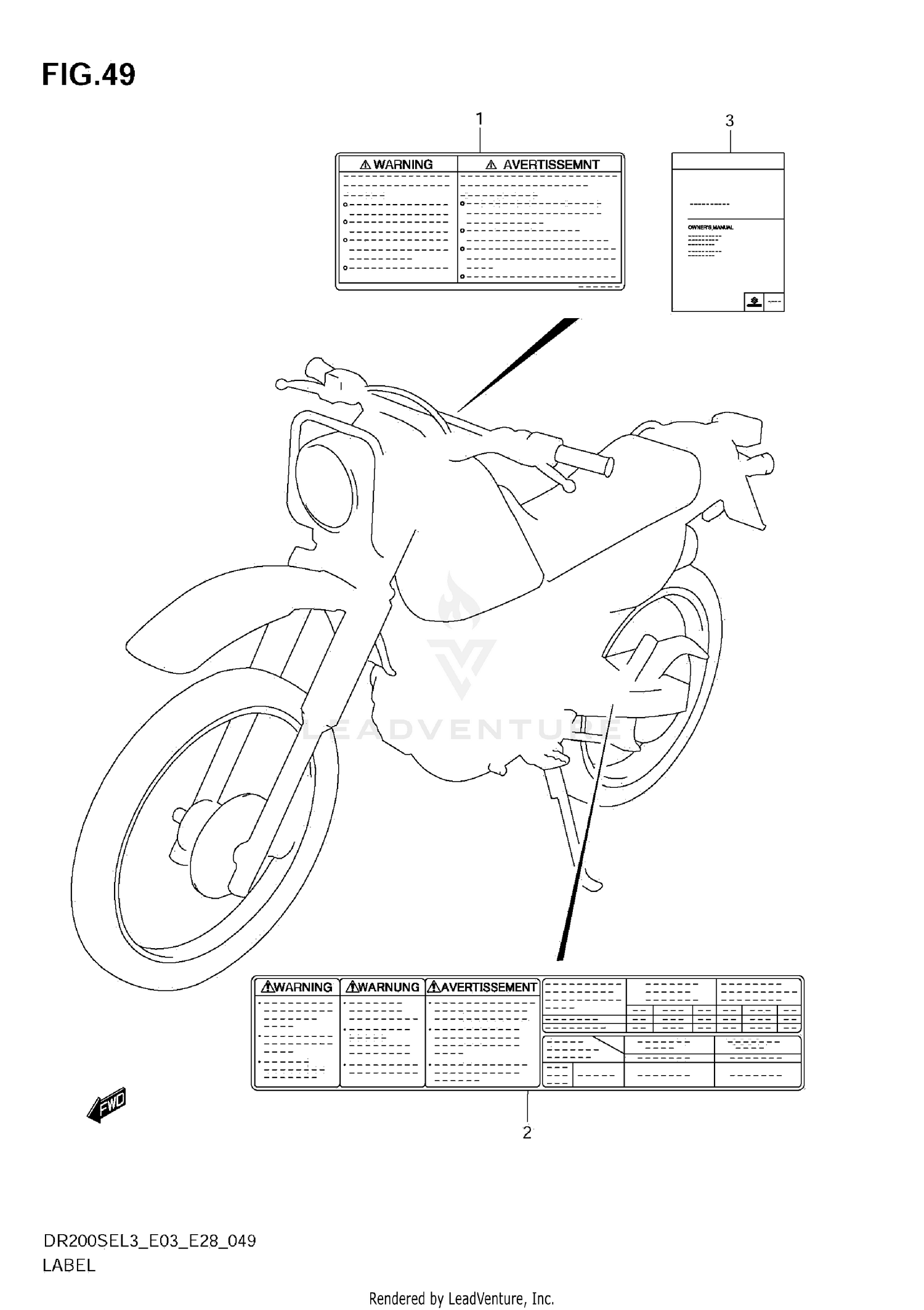 LABEL (DR200SEL3 E28)