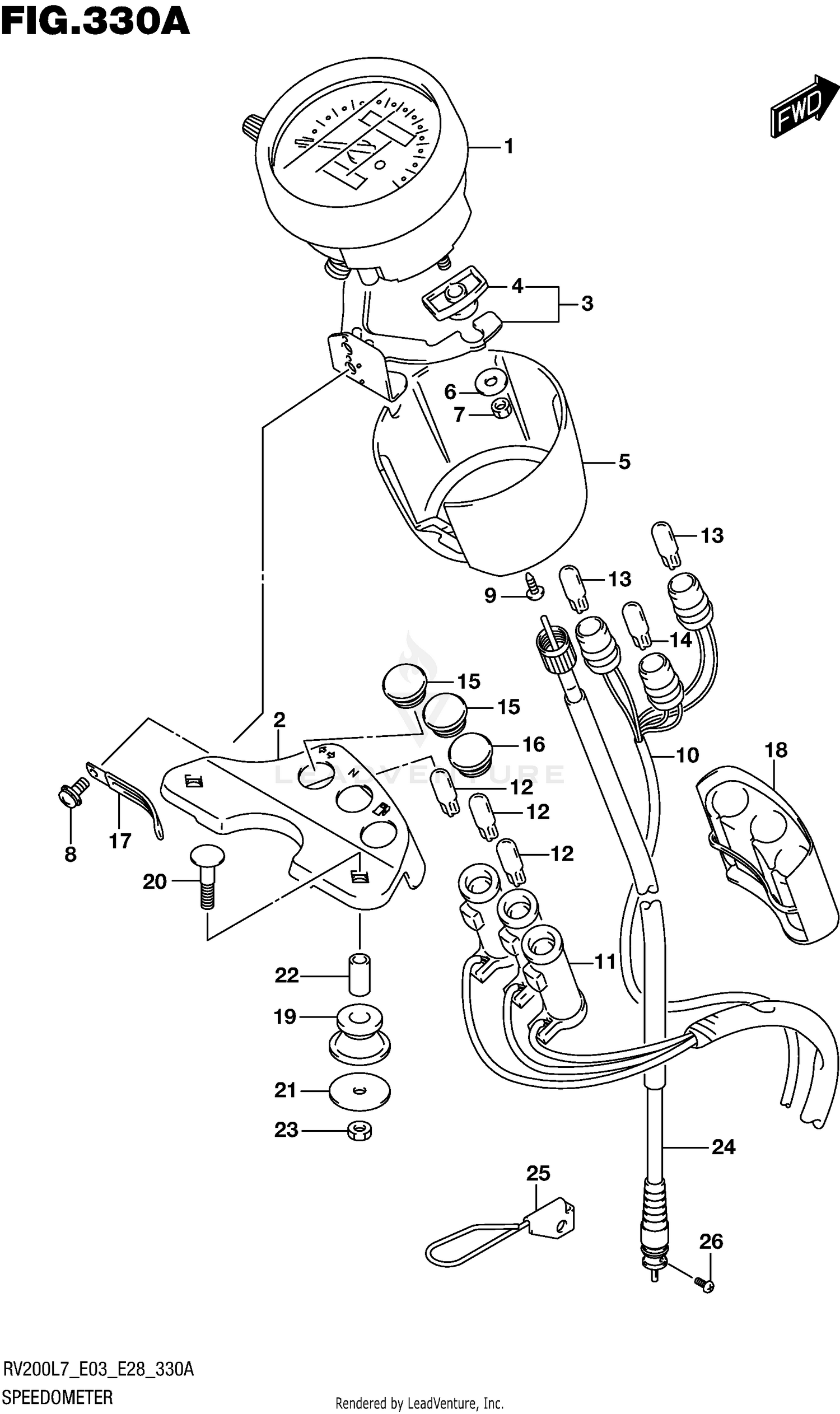 SPEEDOMETER (RV200L7 E03)