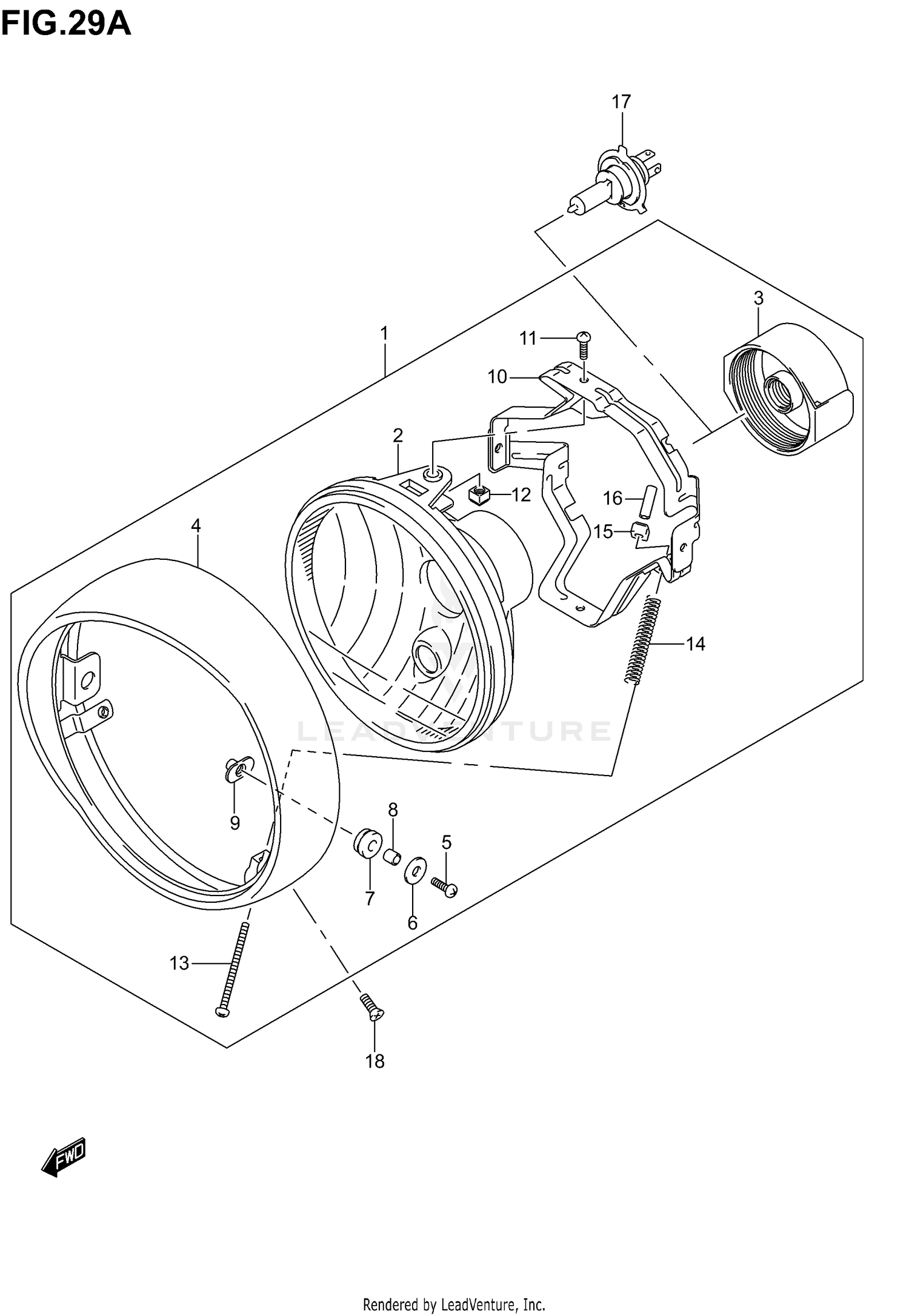 HEADLAMP ASSY (MODEL K5)