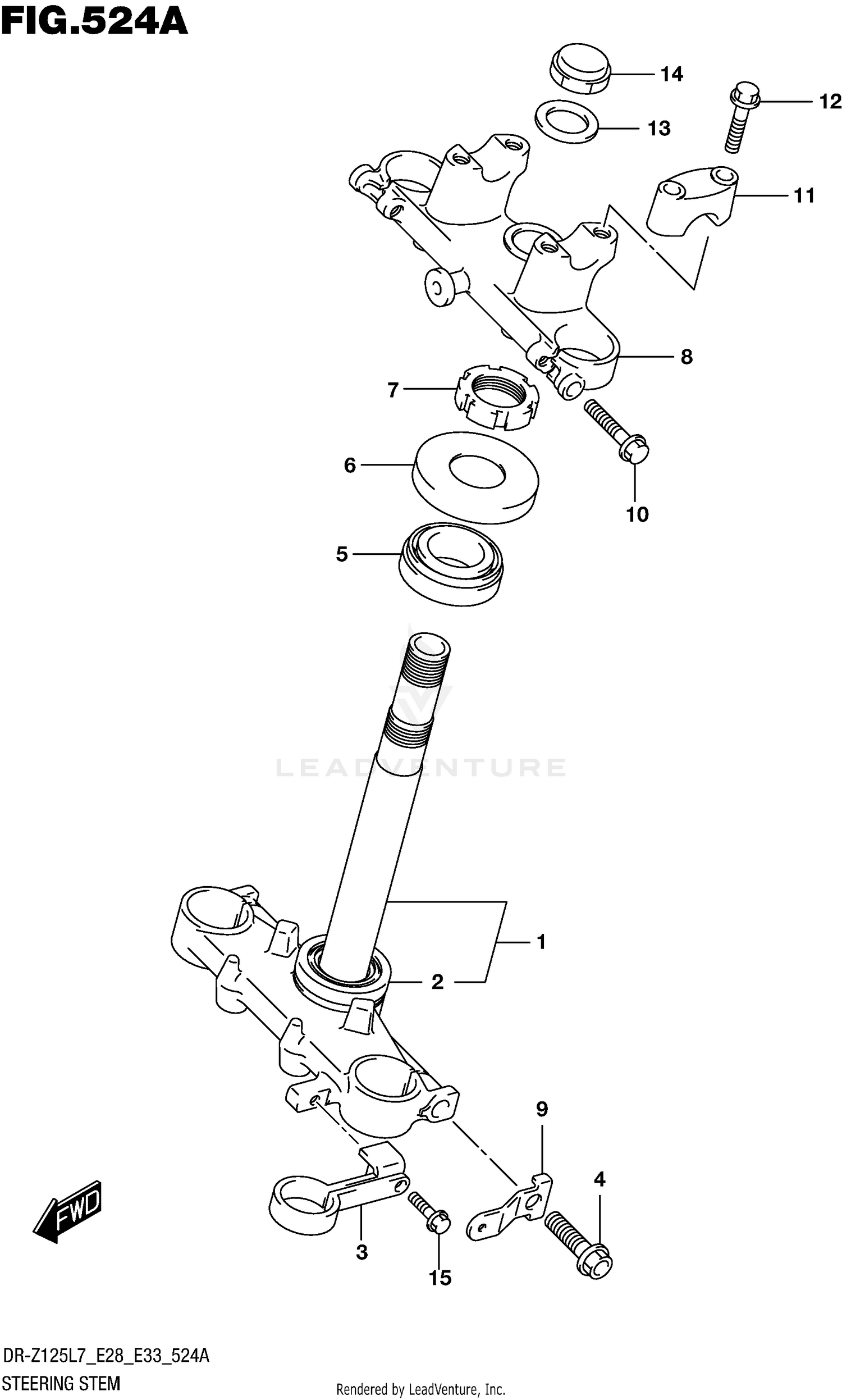 STEERING STEM (DR-Z125 E28)
