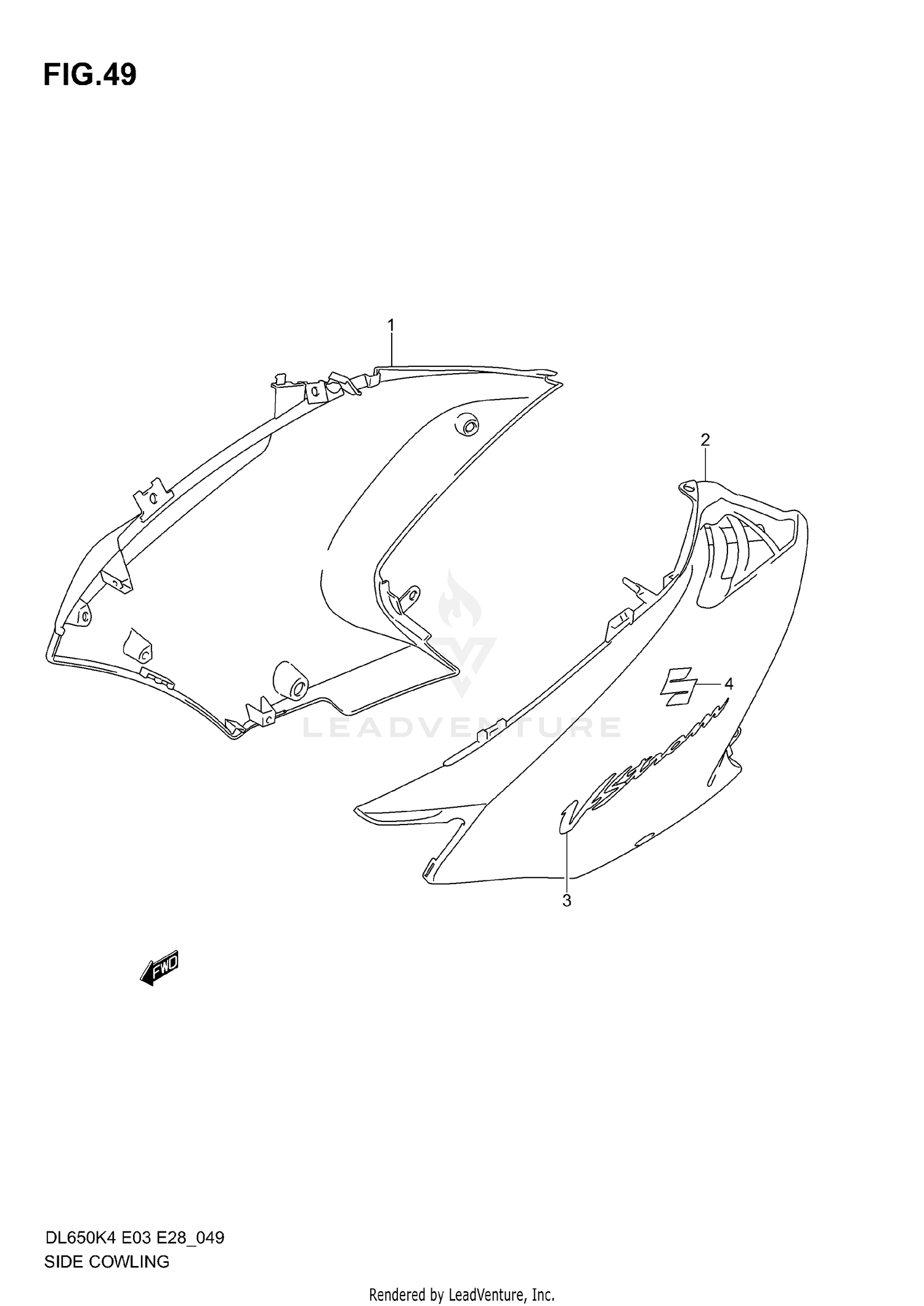 SIDE COWLING (MODEL K4)