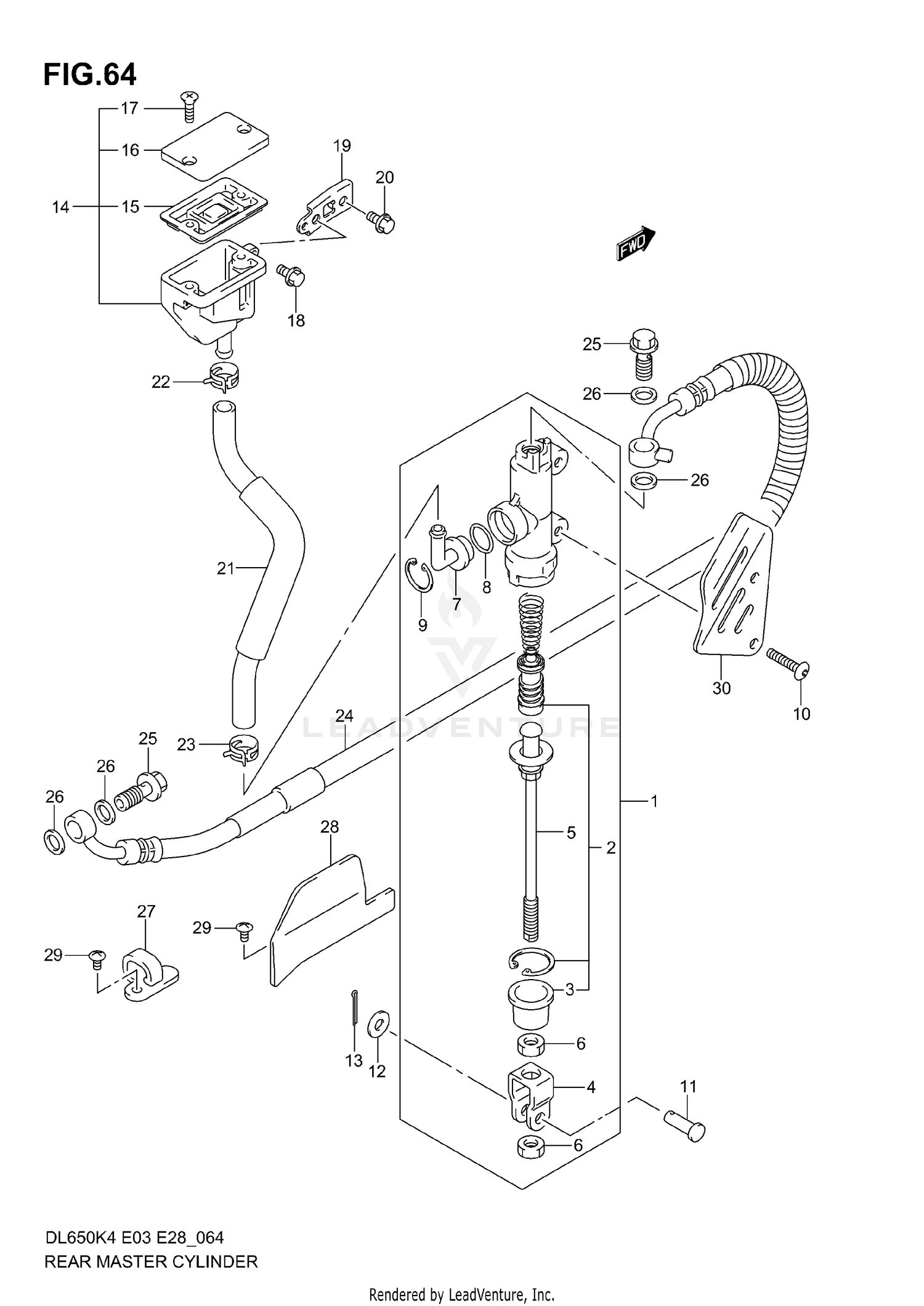 REAR MASTER CYLINDER