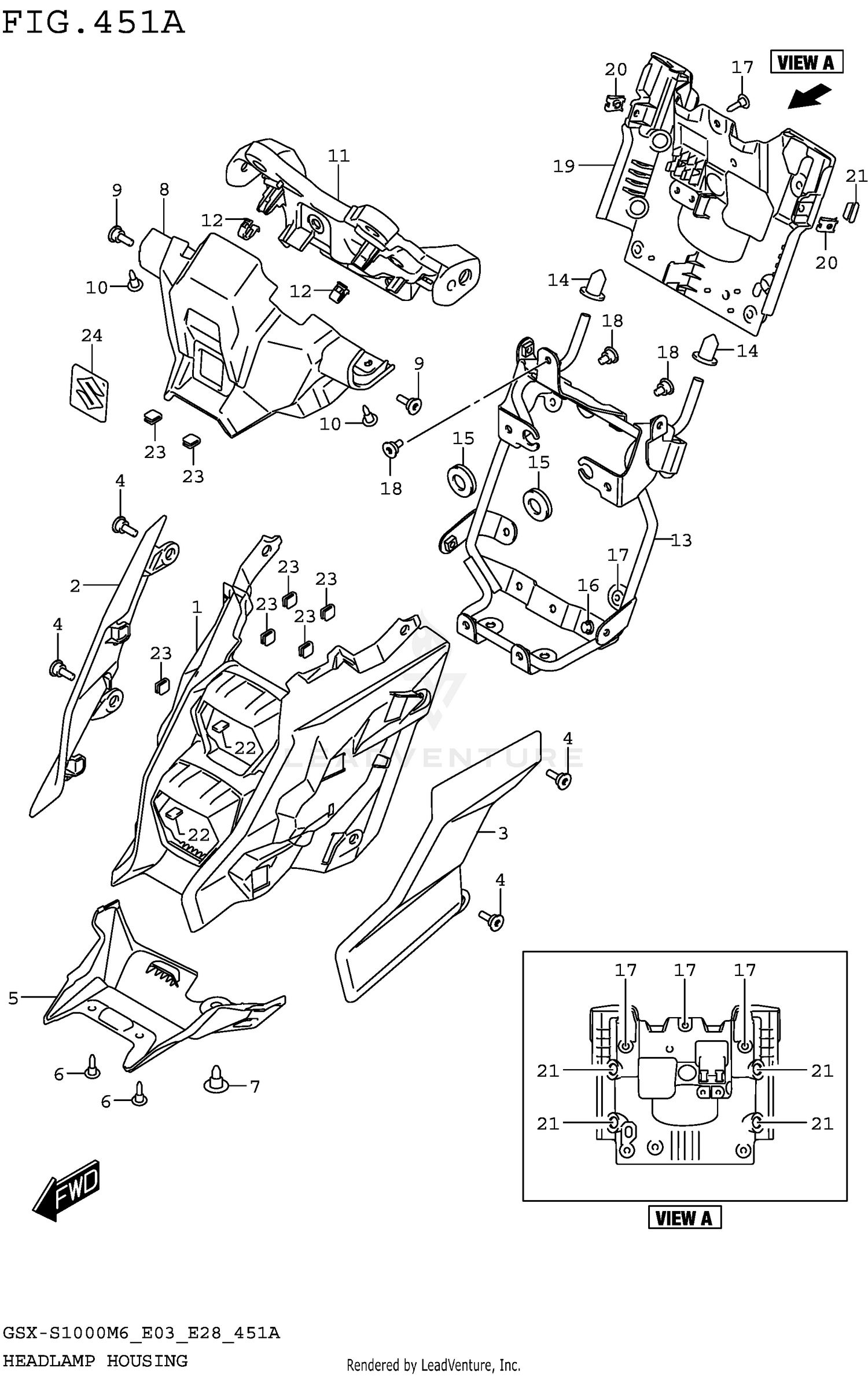 HEADLAMP HOUSING