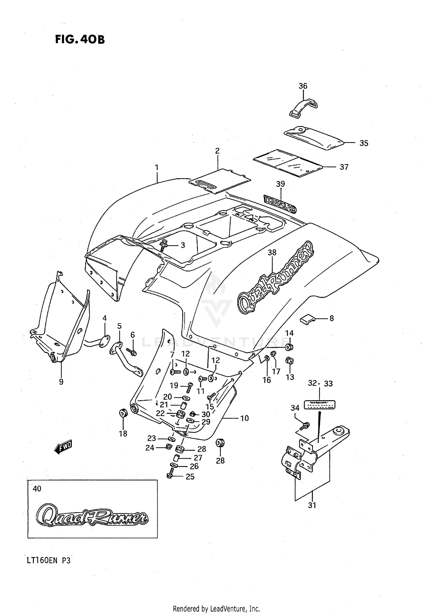 REAR FENDER (MODEL M/N)