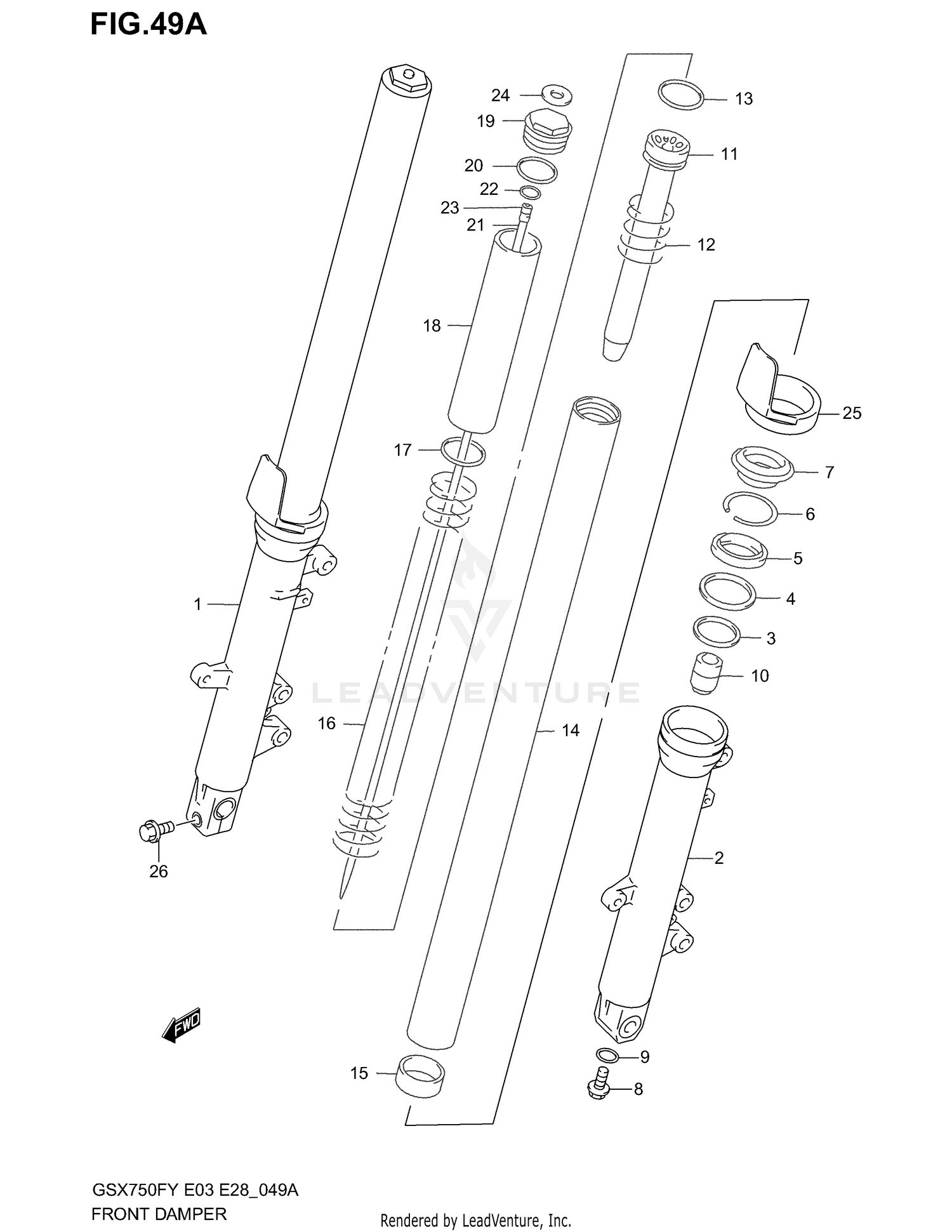 FRONT DAMPER (MODEL K3)