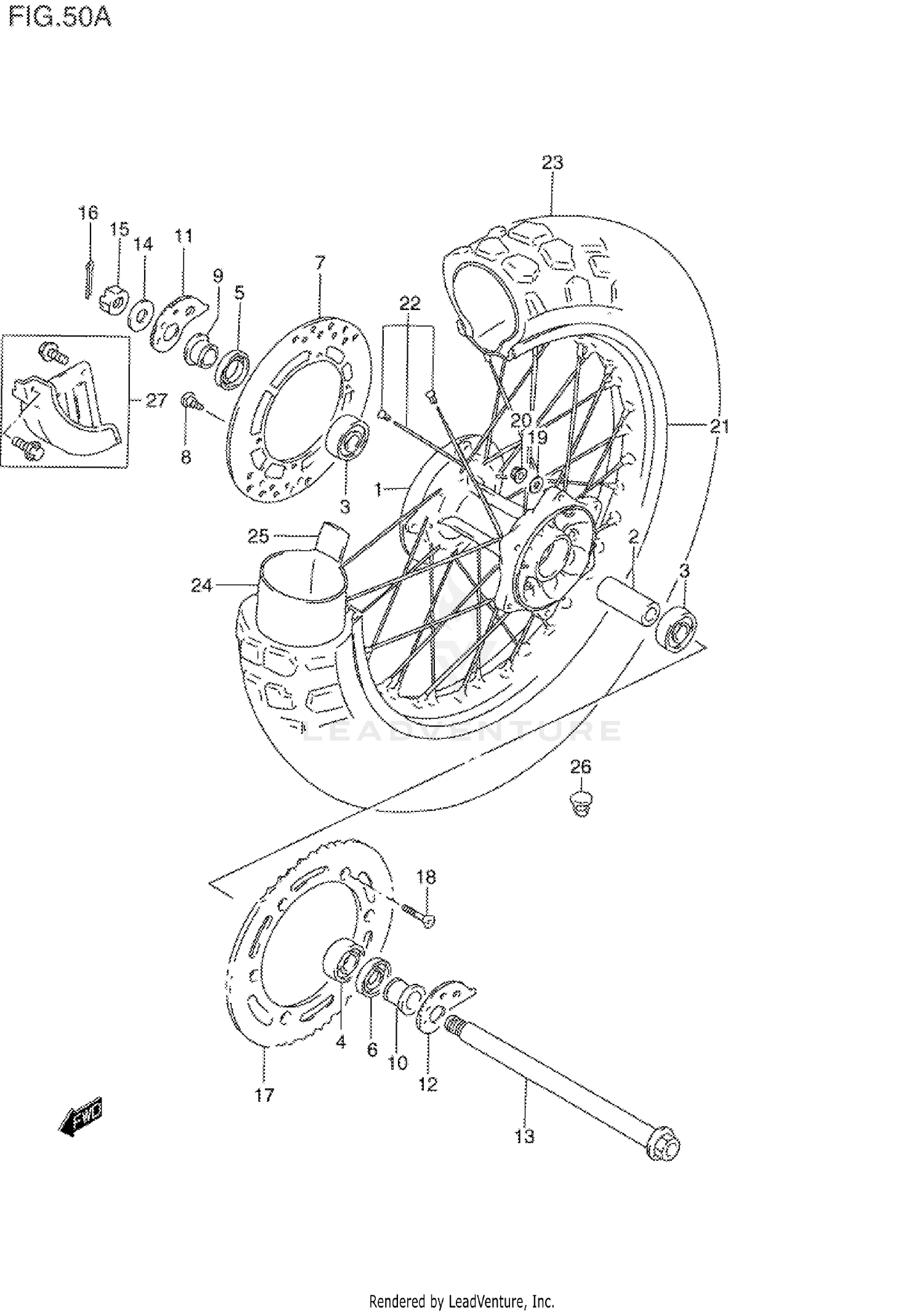 REAR WHEEL (MODEL T)