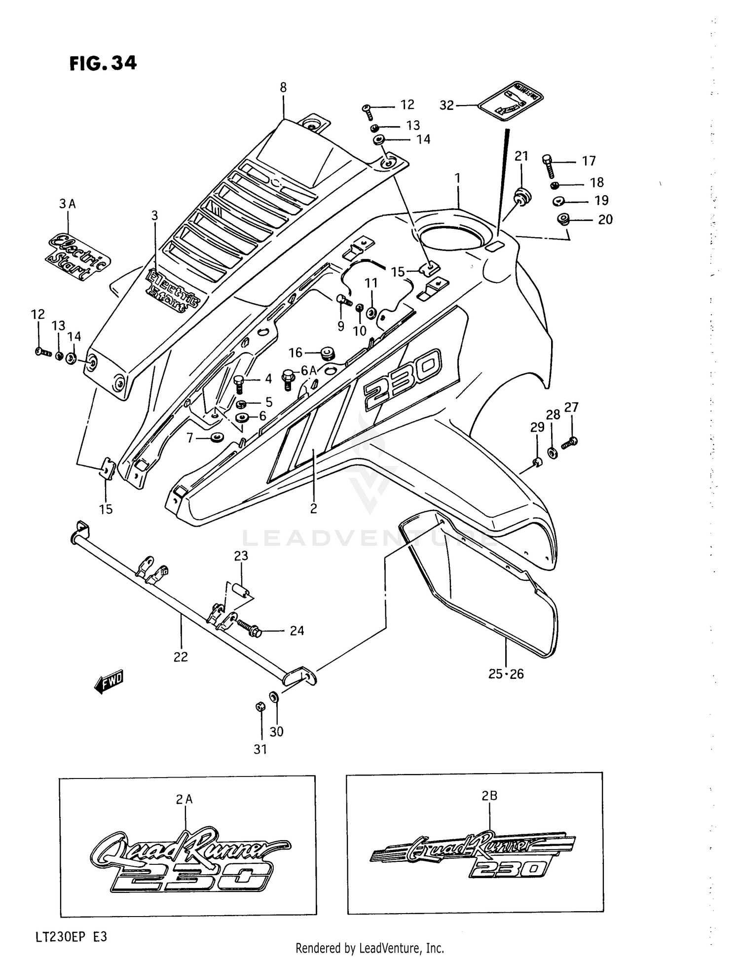 FRONT FENDER (MODEL H/J/K)