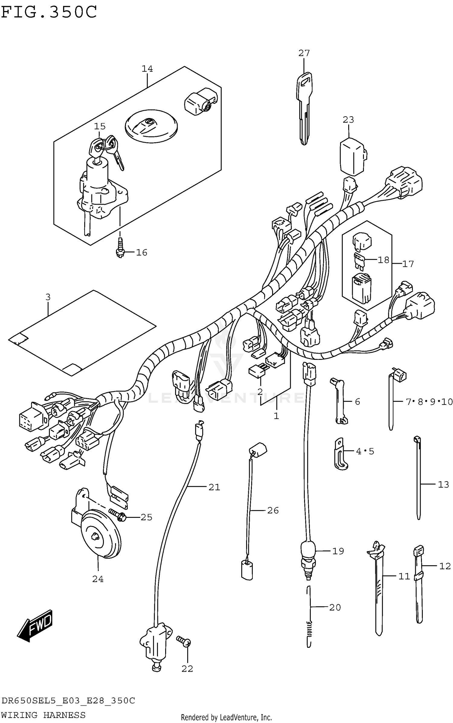 WIRING HARNESS (DR650SEL5 E33)