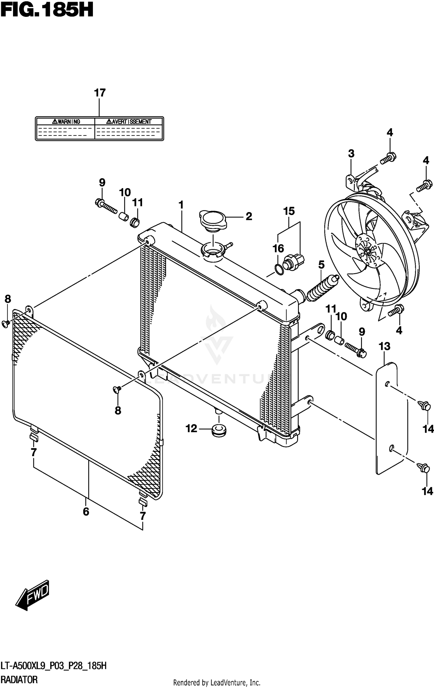 RADIATOR (LT-A500XPZL9 P28)