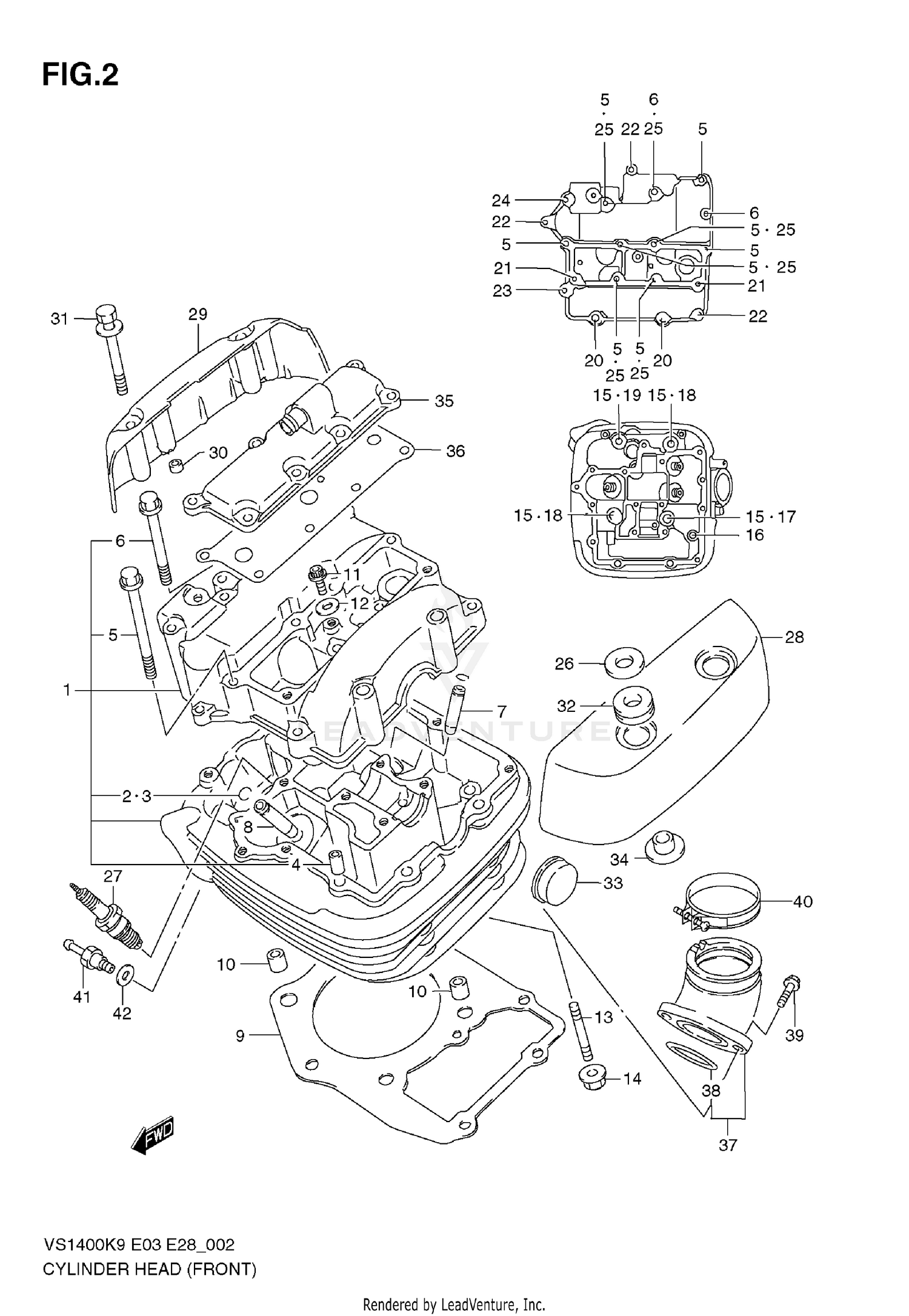 CYLINDER HEAD (FRONT)