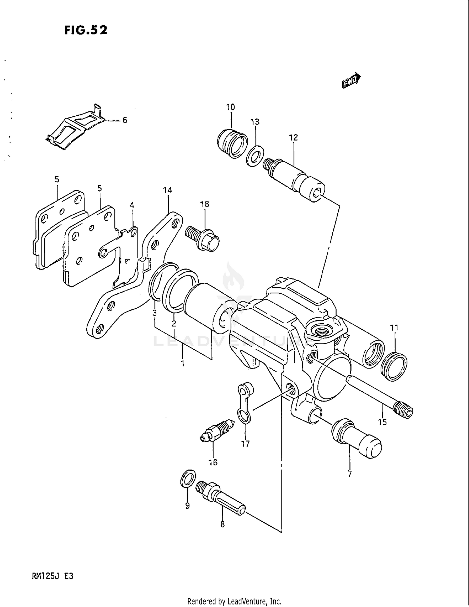 REAR CALIPERS (MODEL J)