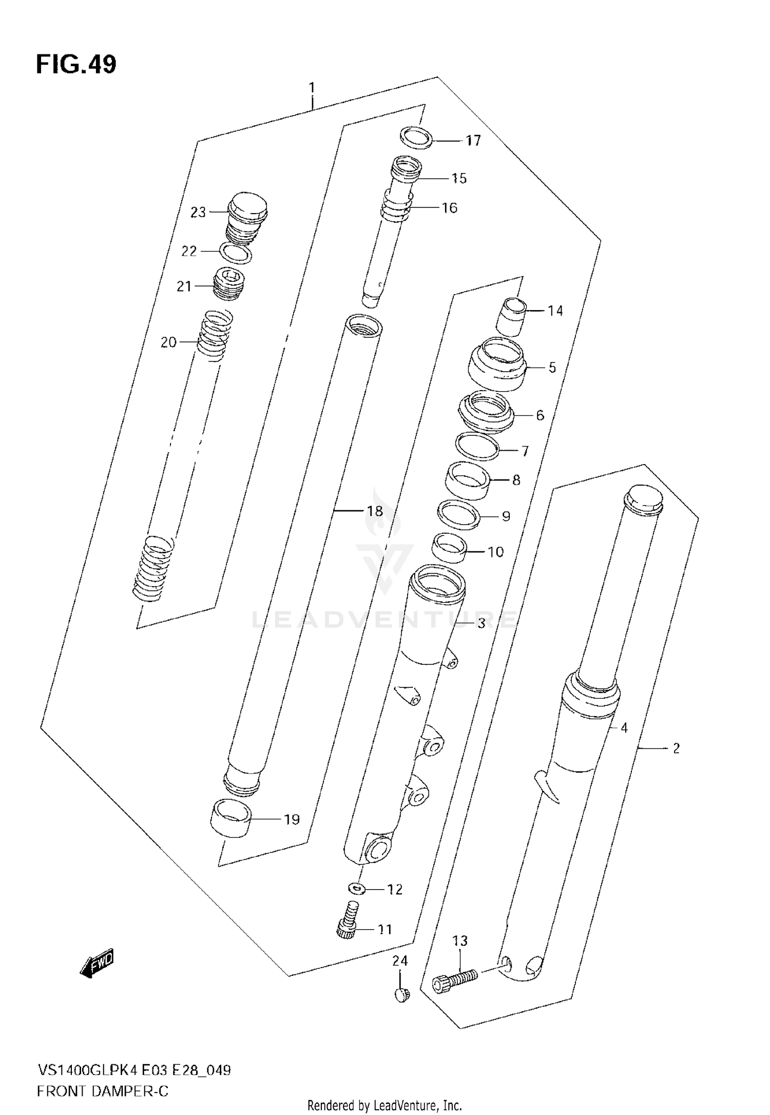 FRONT DAMPER (MODEL K4)