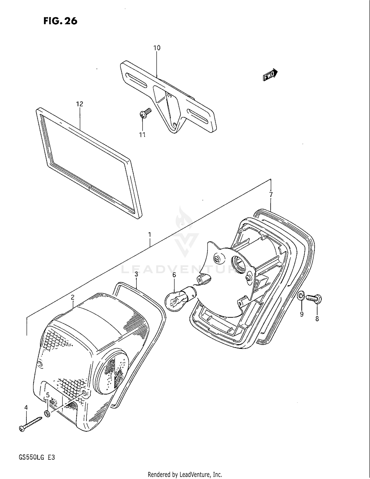 REAR COMBINATION LAMP