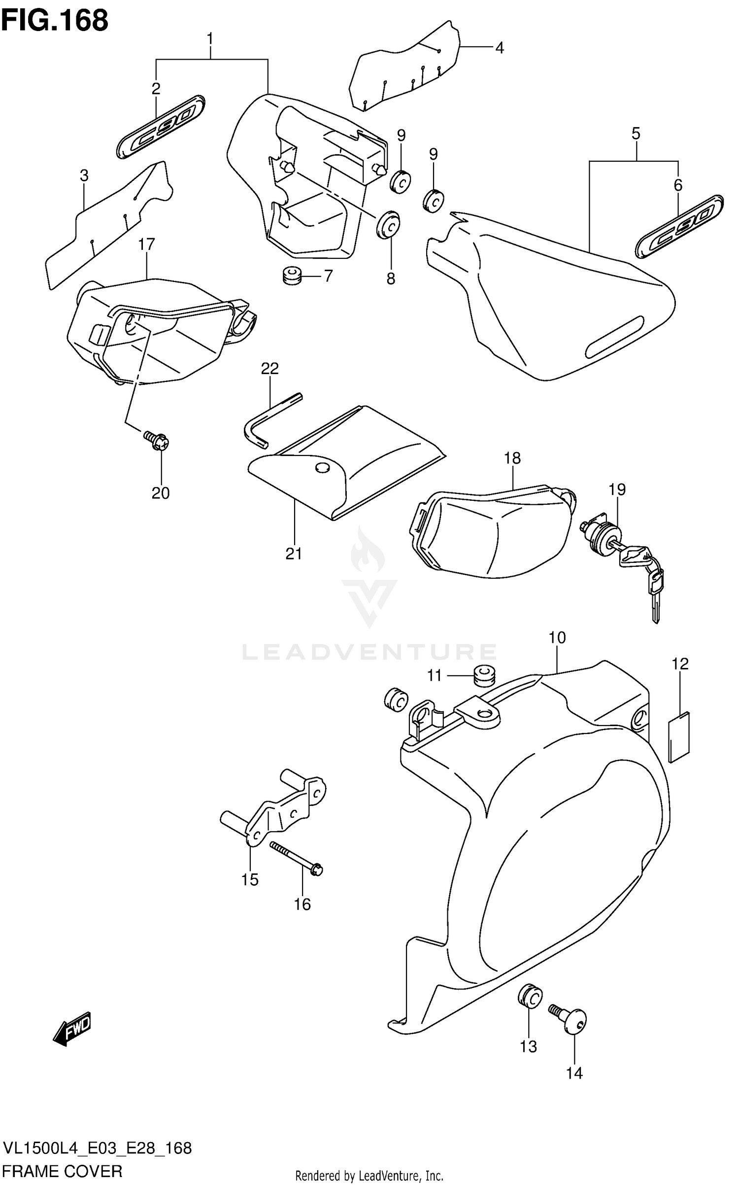 FRAME COVER (VL1500L4 E33)