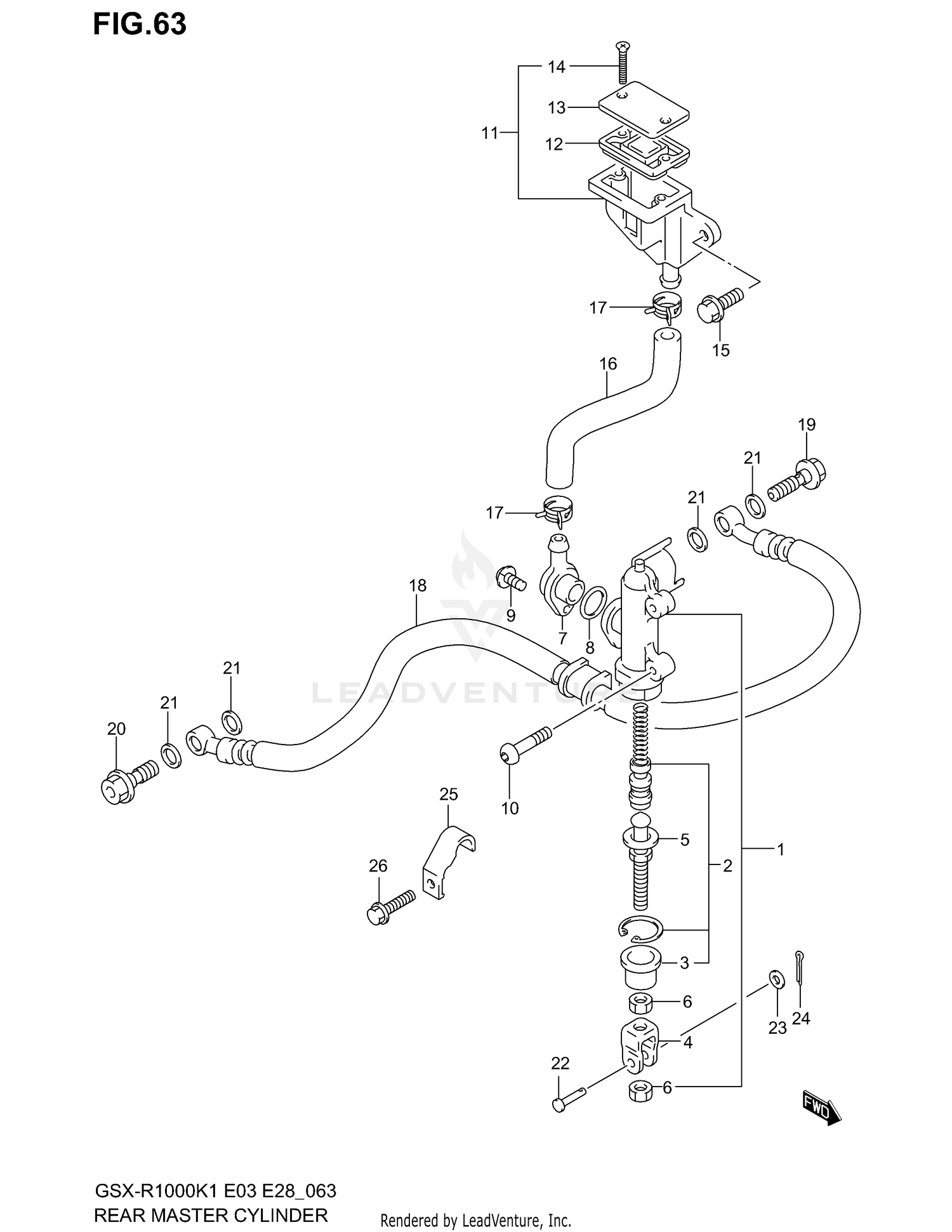 REAR MASTER CYLINDER