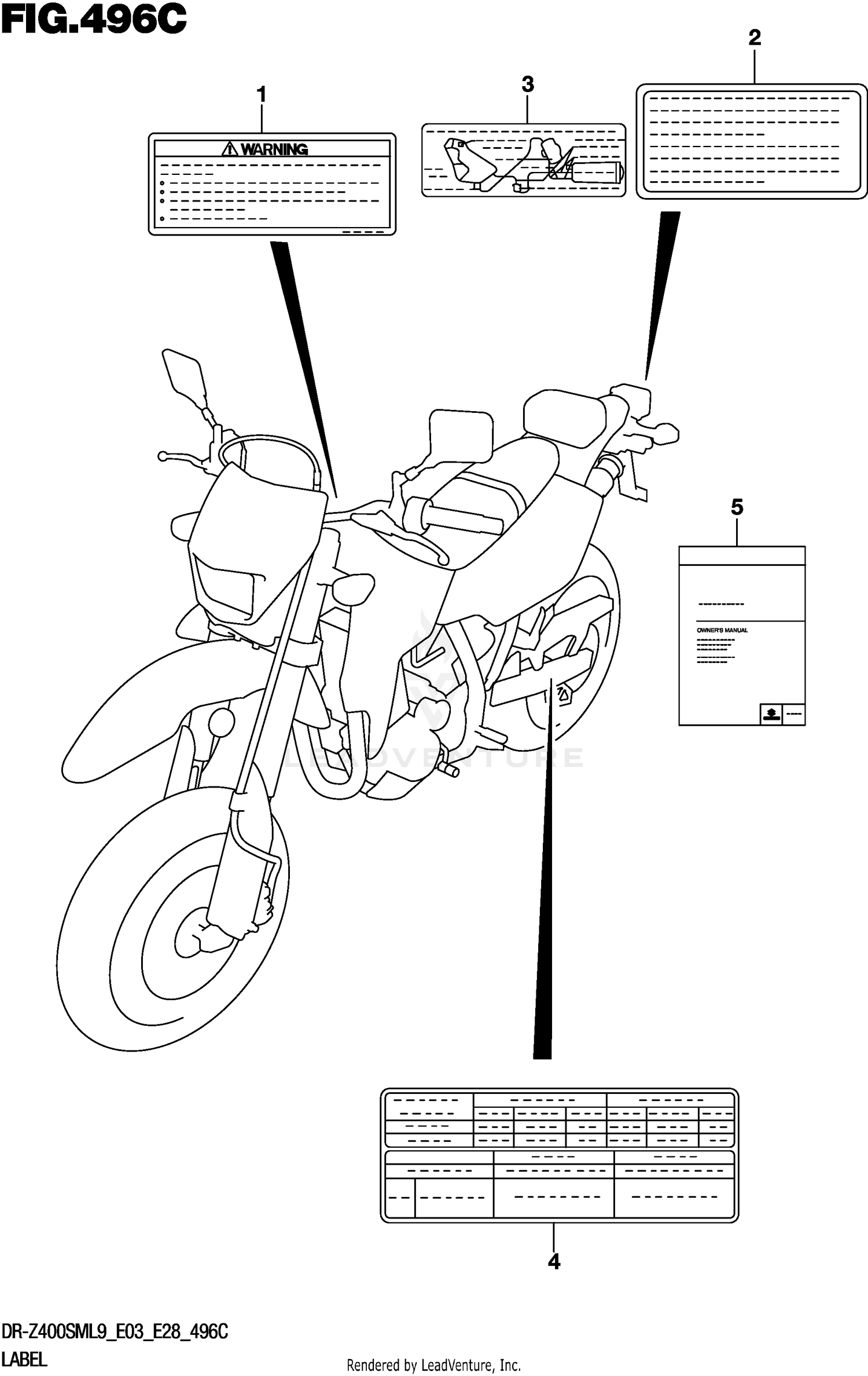 LABEL (DR-Z400SML9 E33)