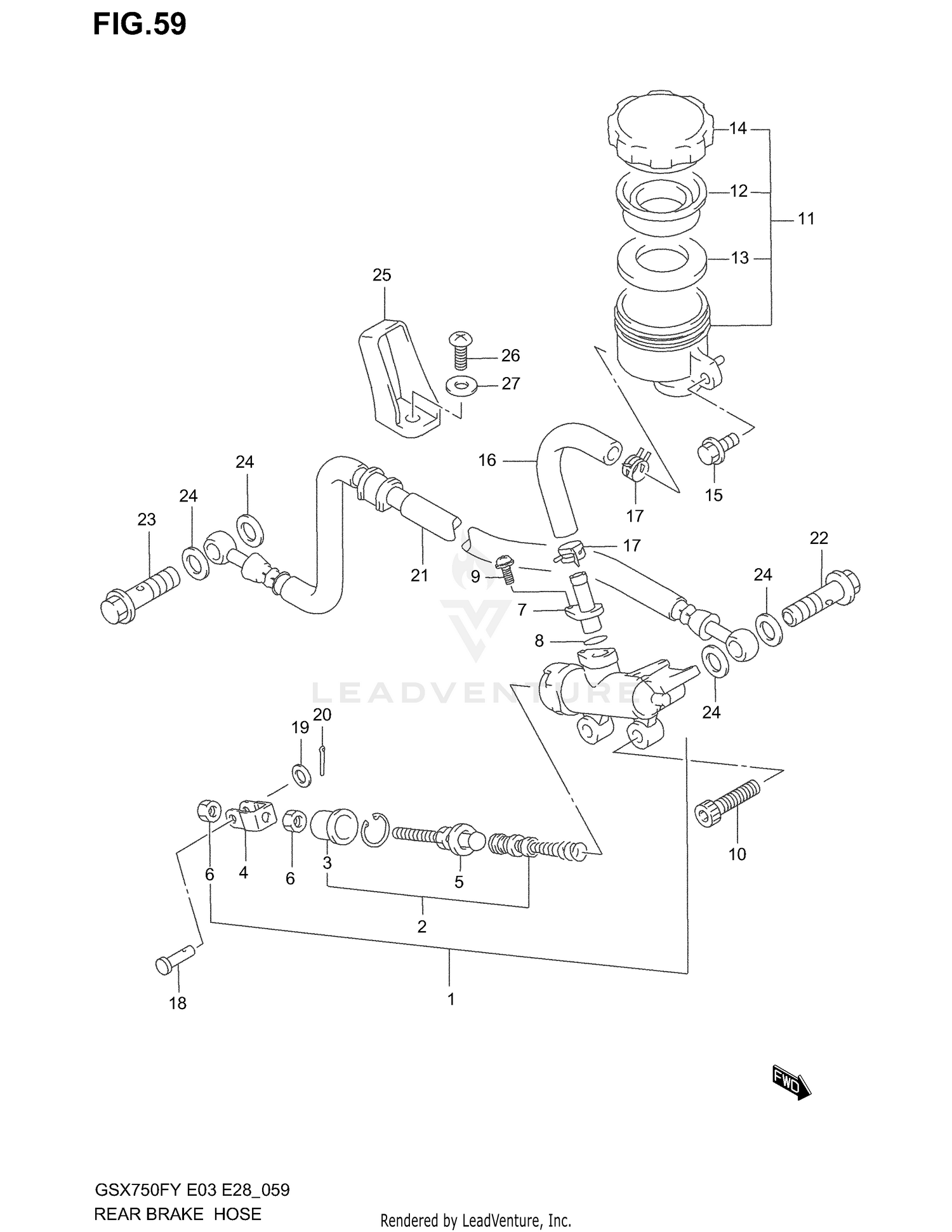 REAR MASTER CYLINDER