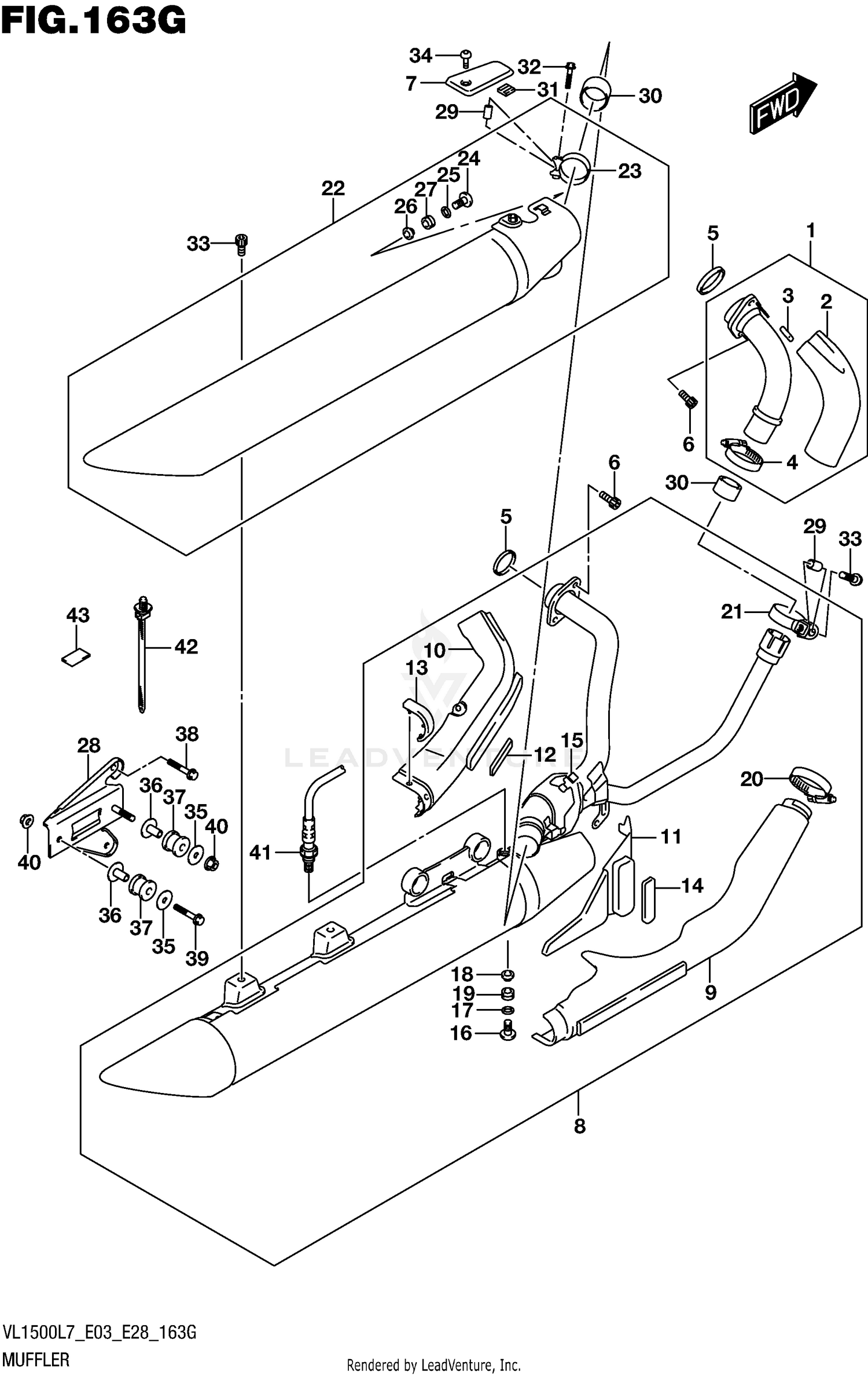 MUFFLER (VL1500TL7 E33)