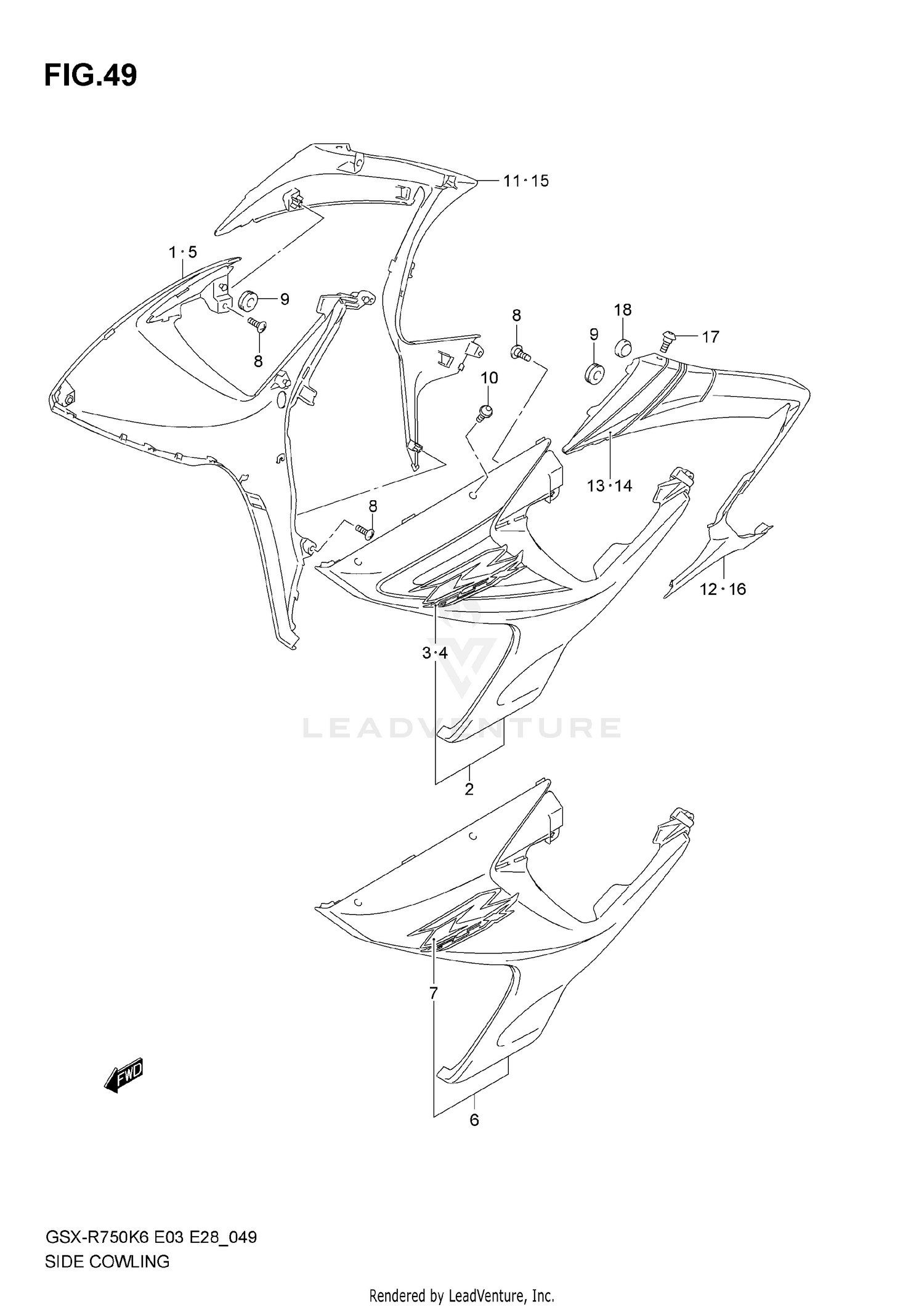 SIDE COWLING (MODEL K6)