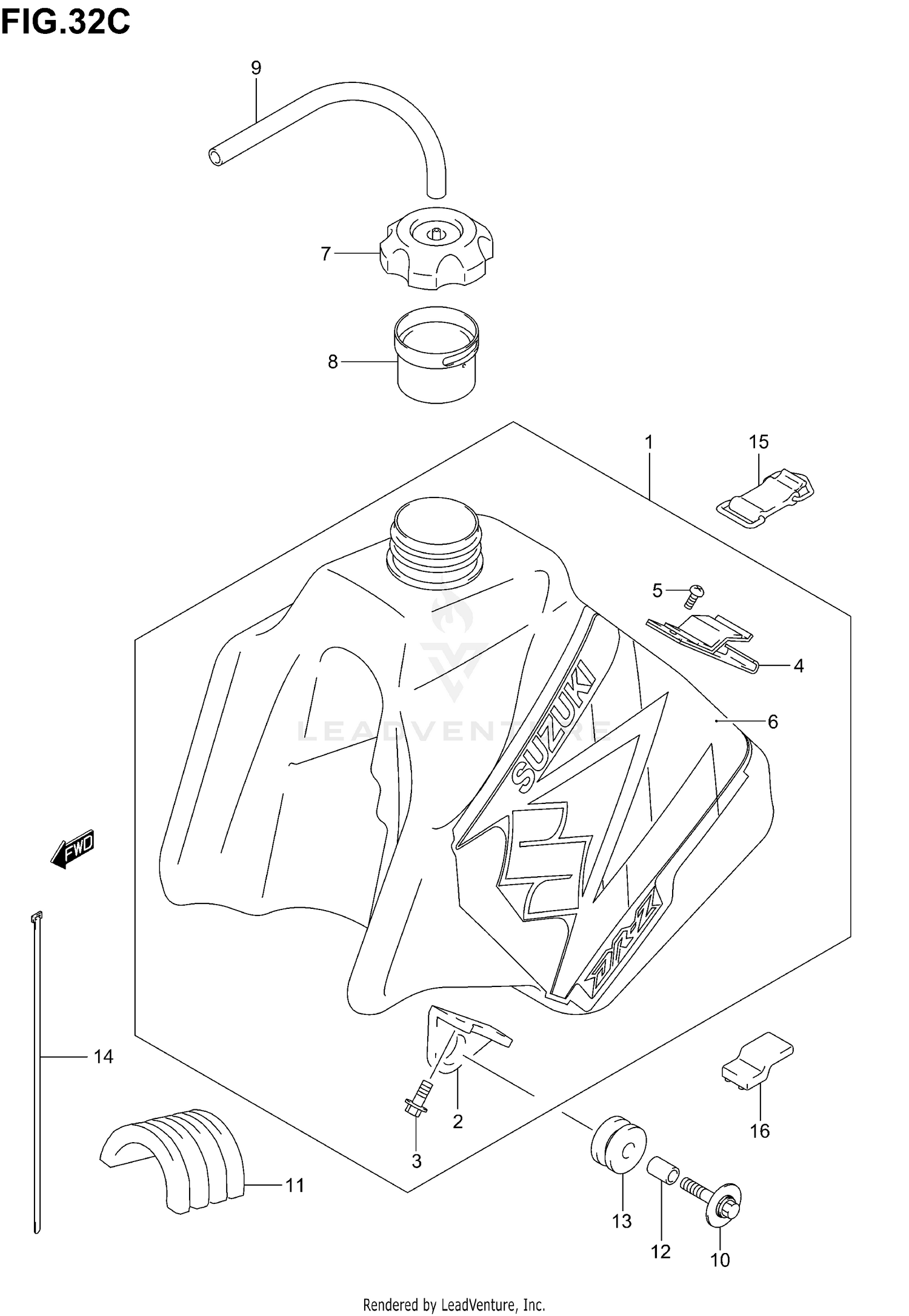 FUEL TANK (MODEL K4)