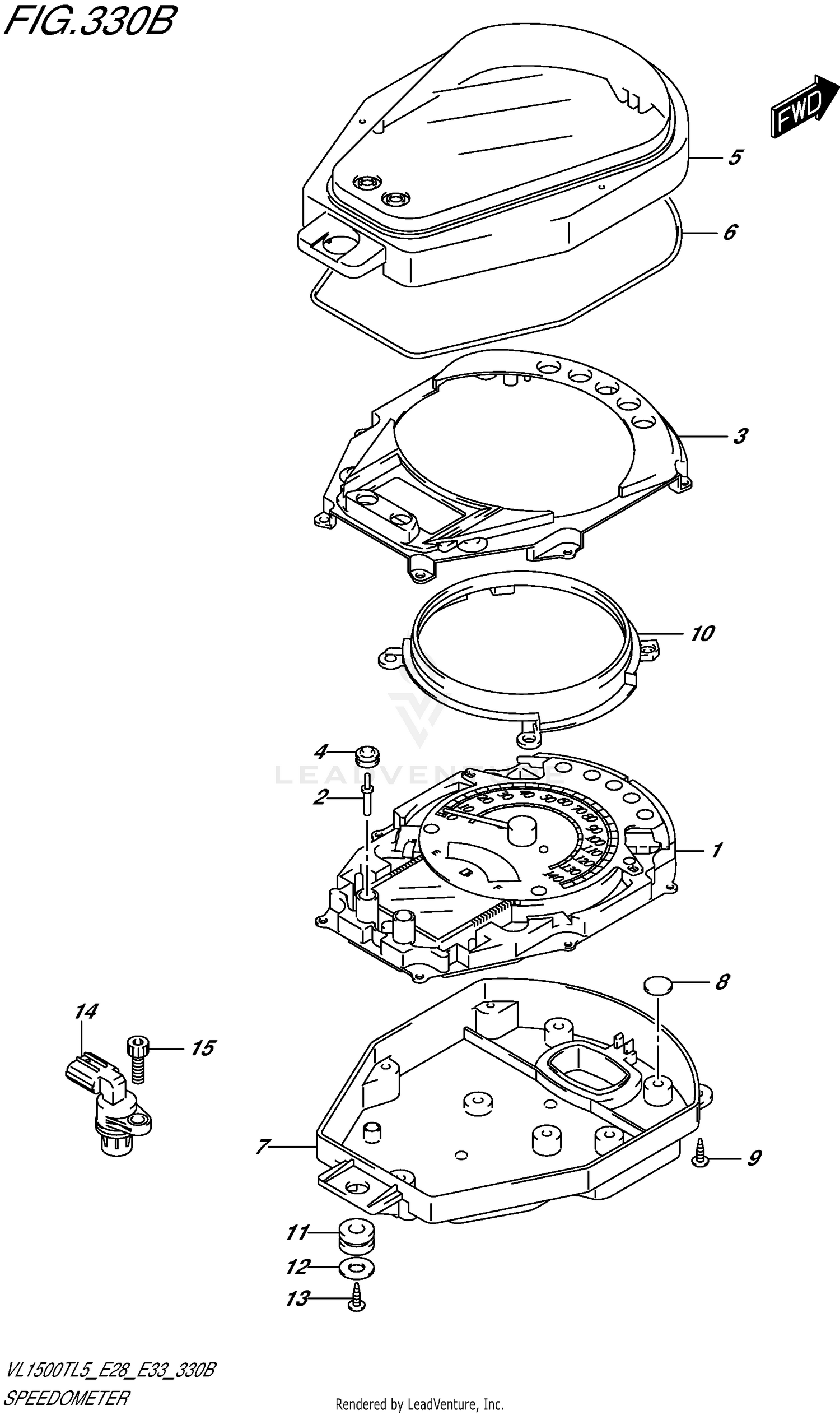 SPEEDOMETER (VL1500TL5 E33)