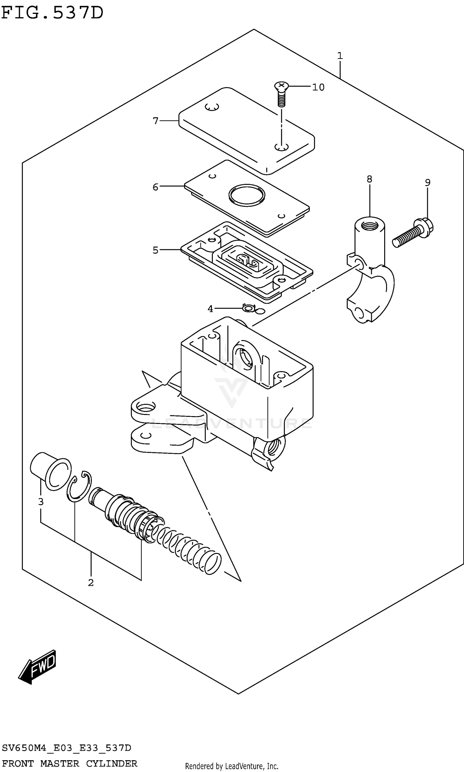 FRONT MASTER CYLINDER (SV650AM4 E33)