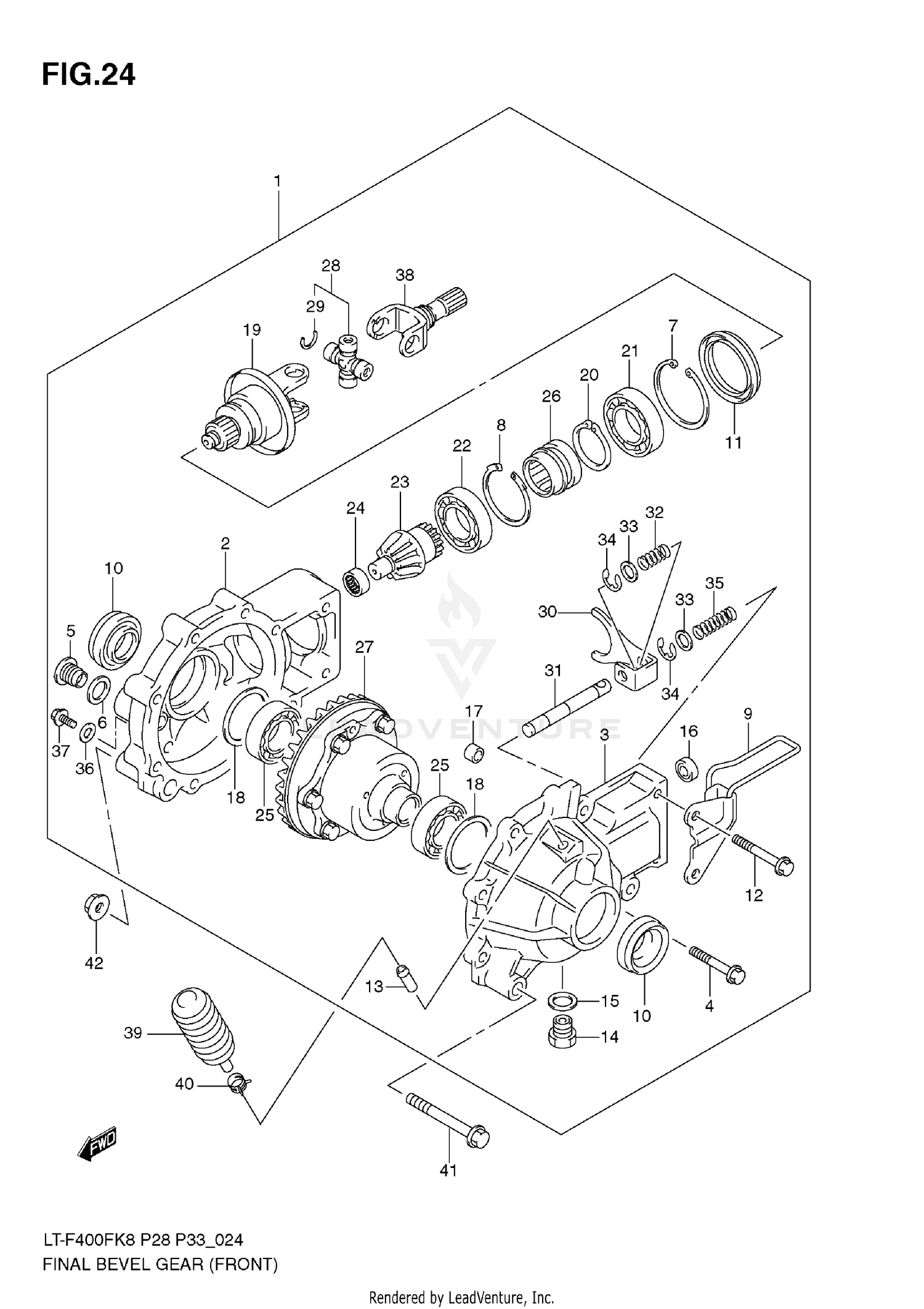 FINAL BEVEL GEAR (FRONT)