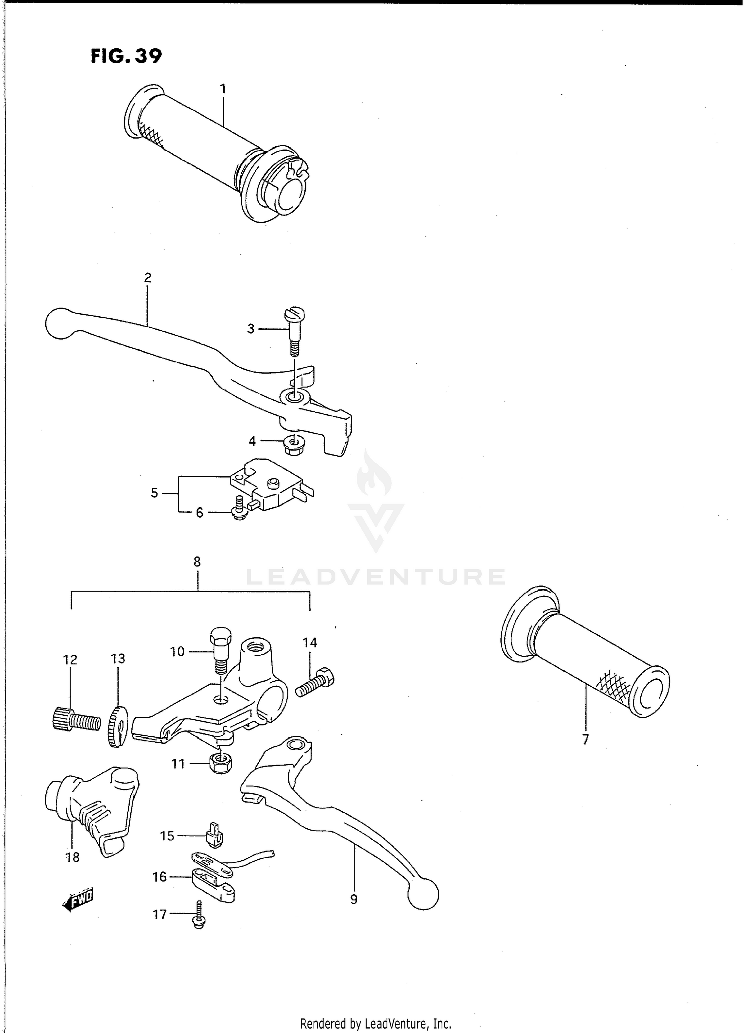HANDLE LEVER (MODEL K)