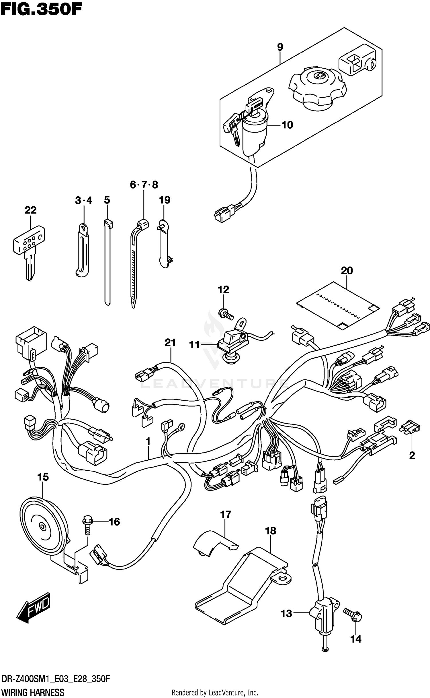 WIRING HARNESS (DR-Z400SM:E33)