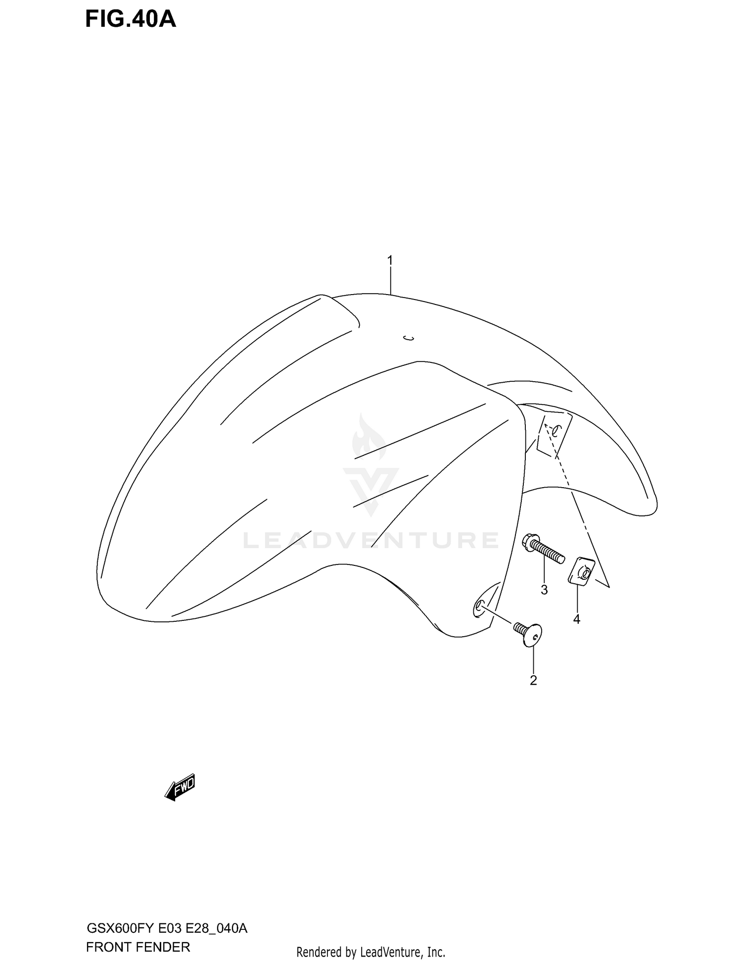 FRONT FENDER (MODEL K3)