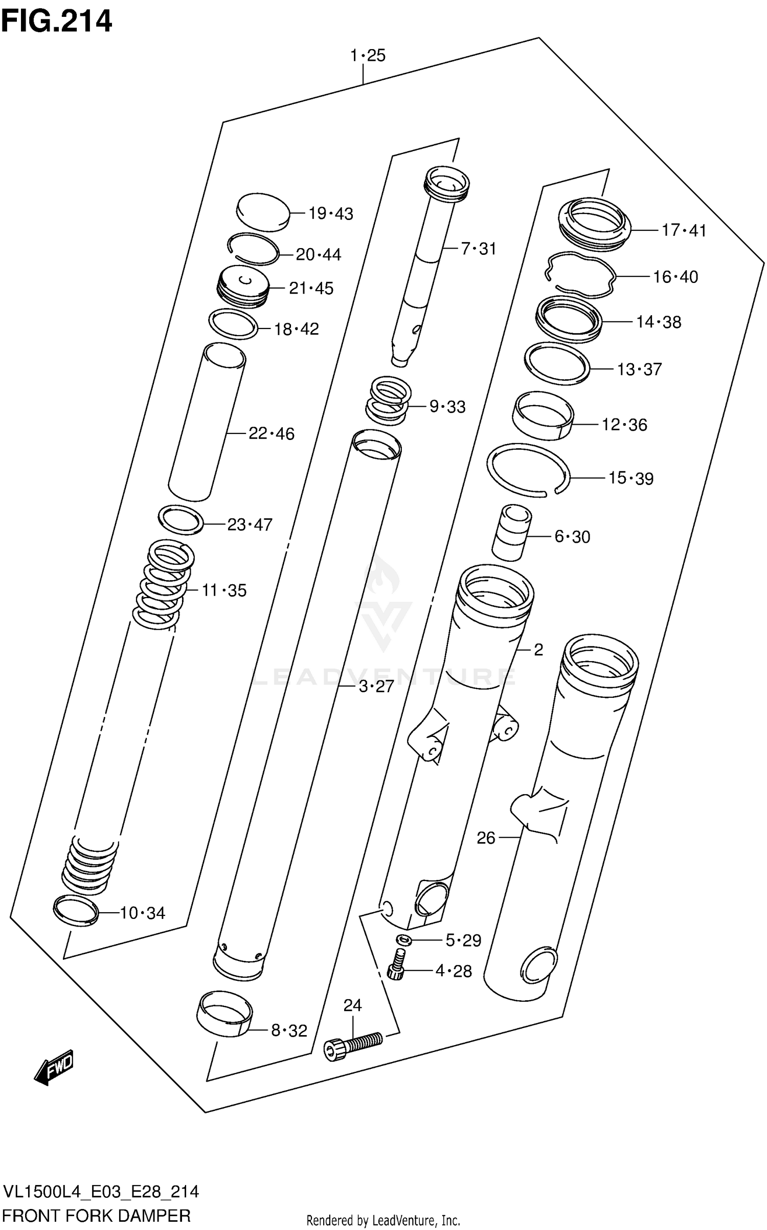 FRONT FORK DAMPER (VL1500BL4 E28)