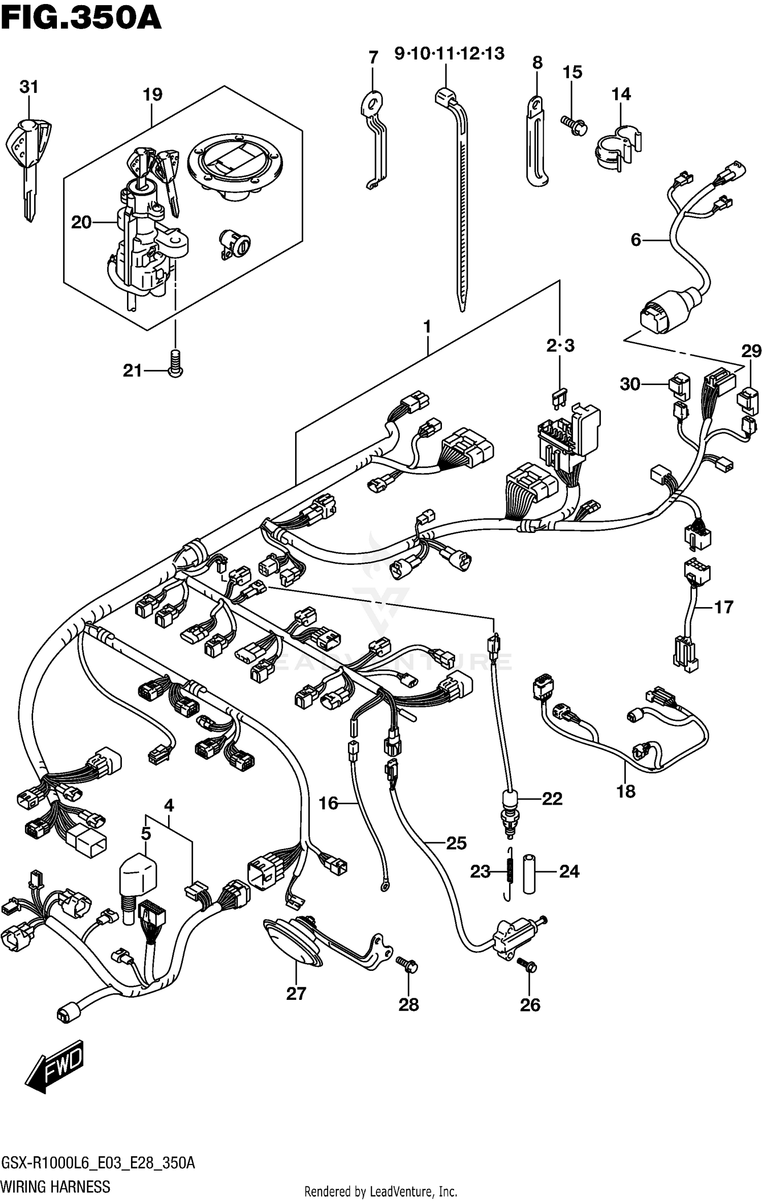WIRING HARNESS (GSX-R1000L6 E03)