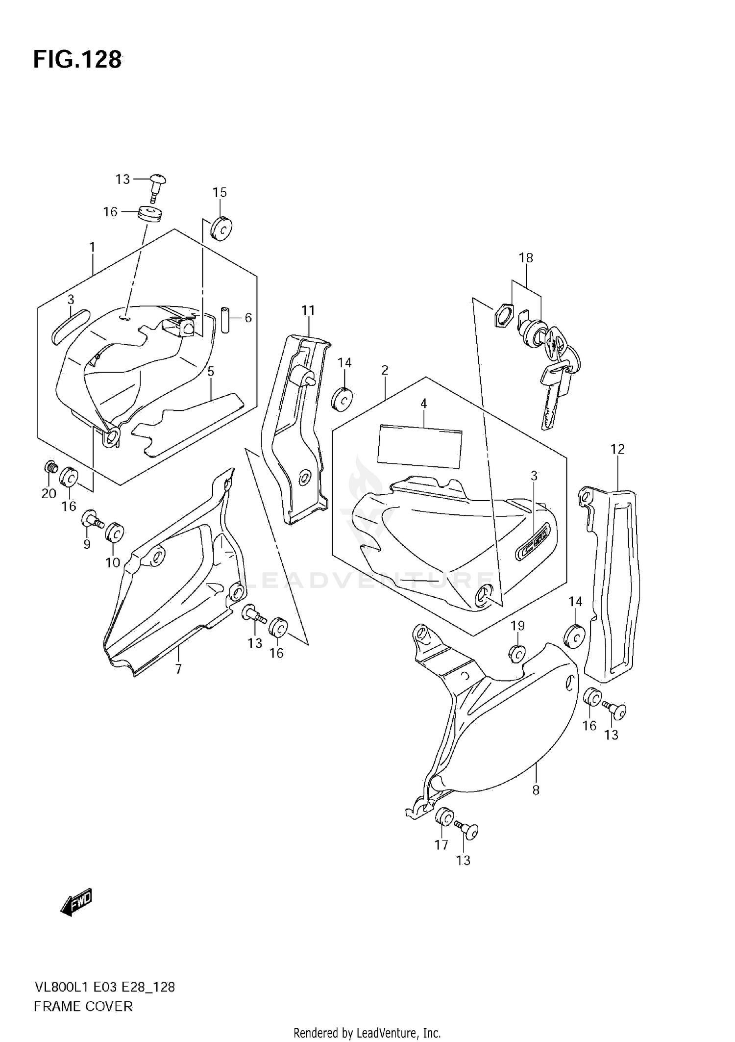 FRAME COVER (VL800C E28)