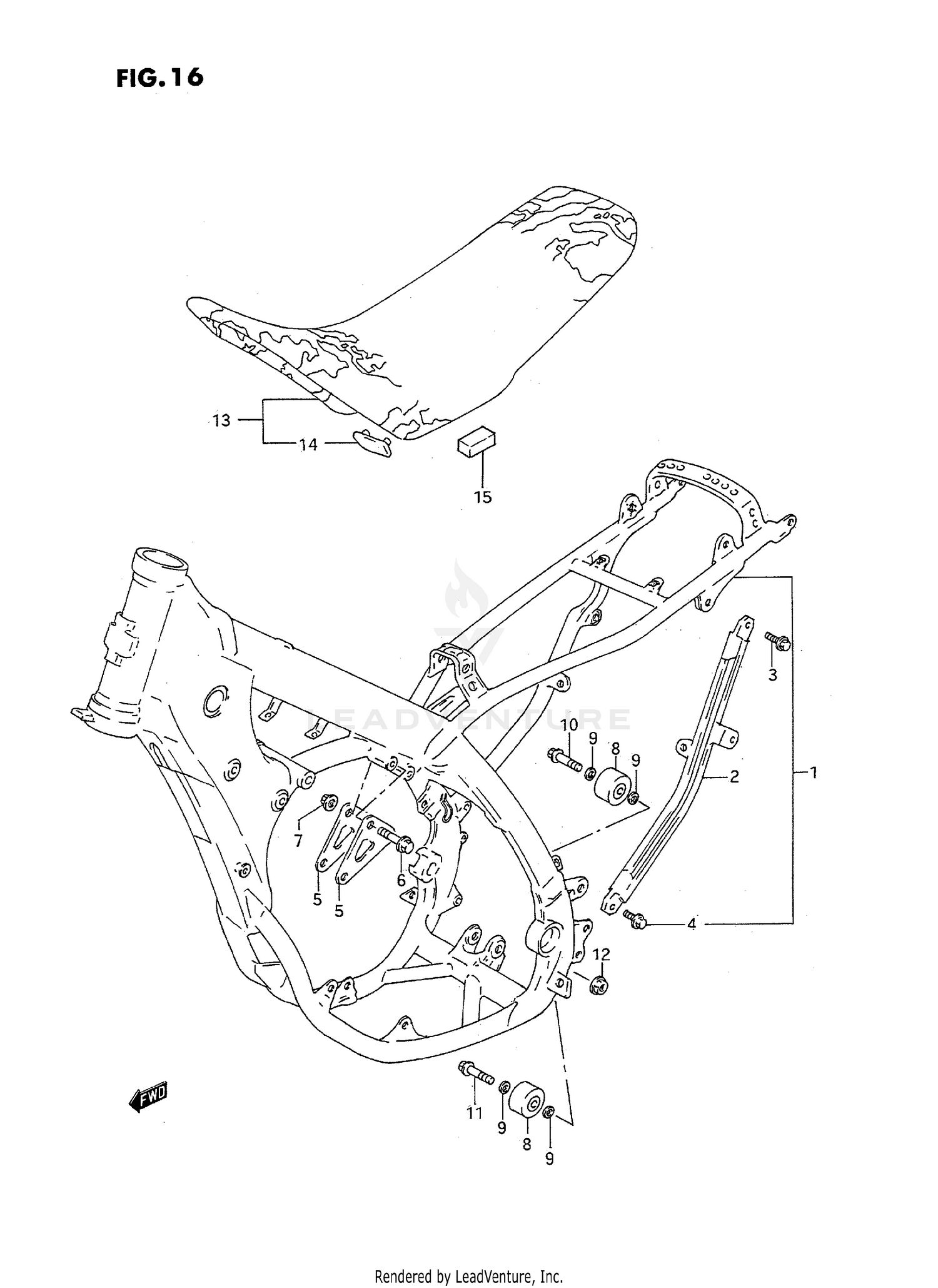 FRAME - SEAT (MODEL N/P)