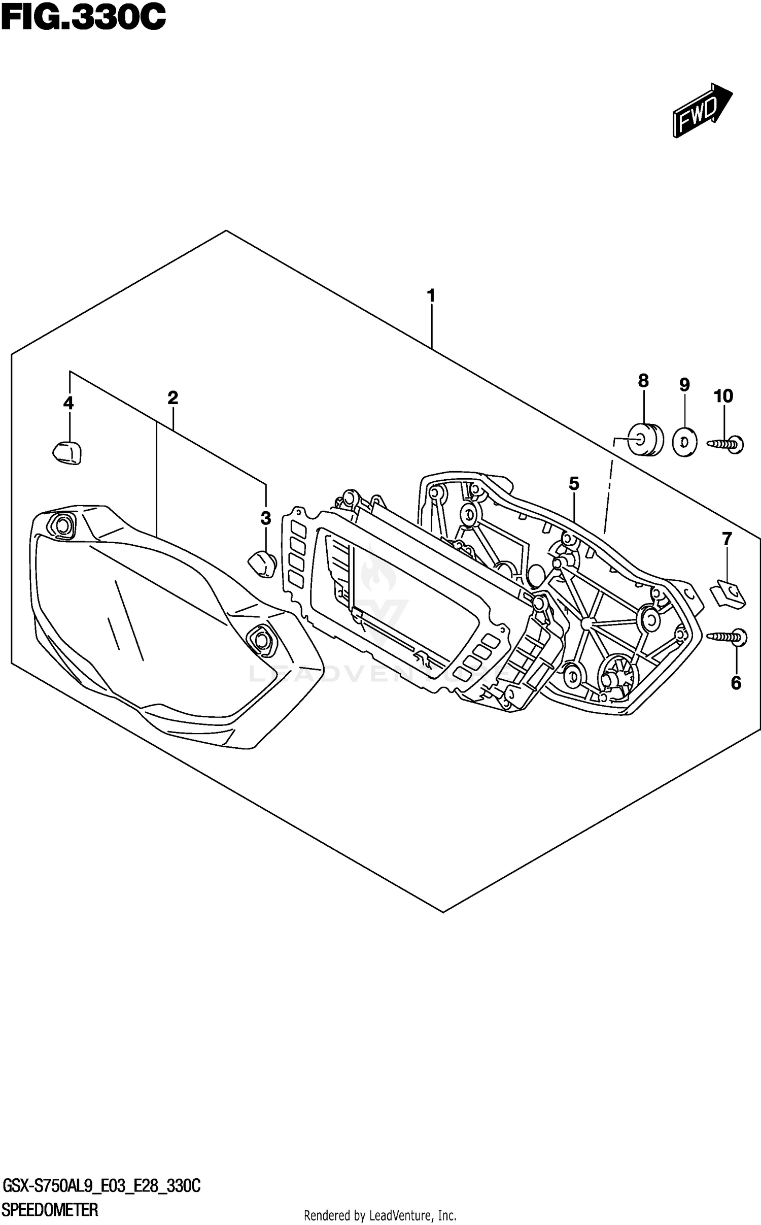 SPEEDOMETER (GSX-S750AL9 E28)