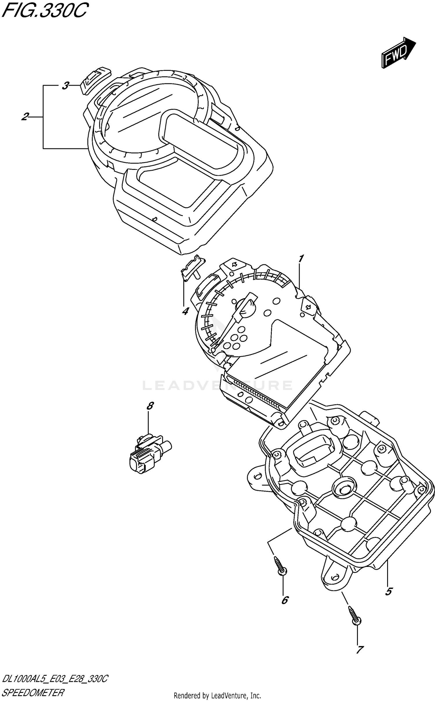 SPEEDOMETER (DL1000AL5 E33)