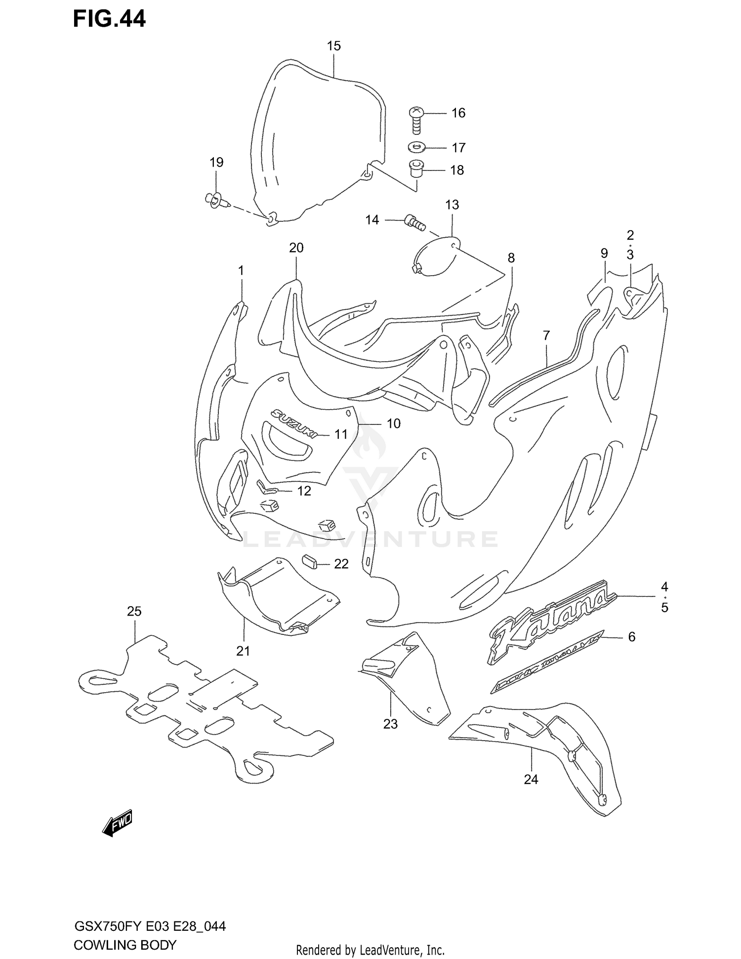COWLING BODY (MODEL W)