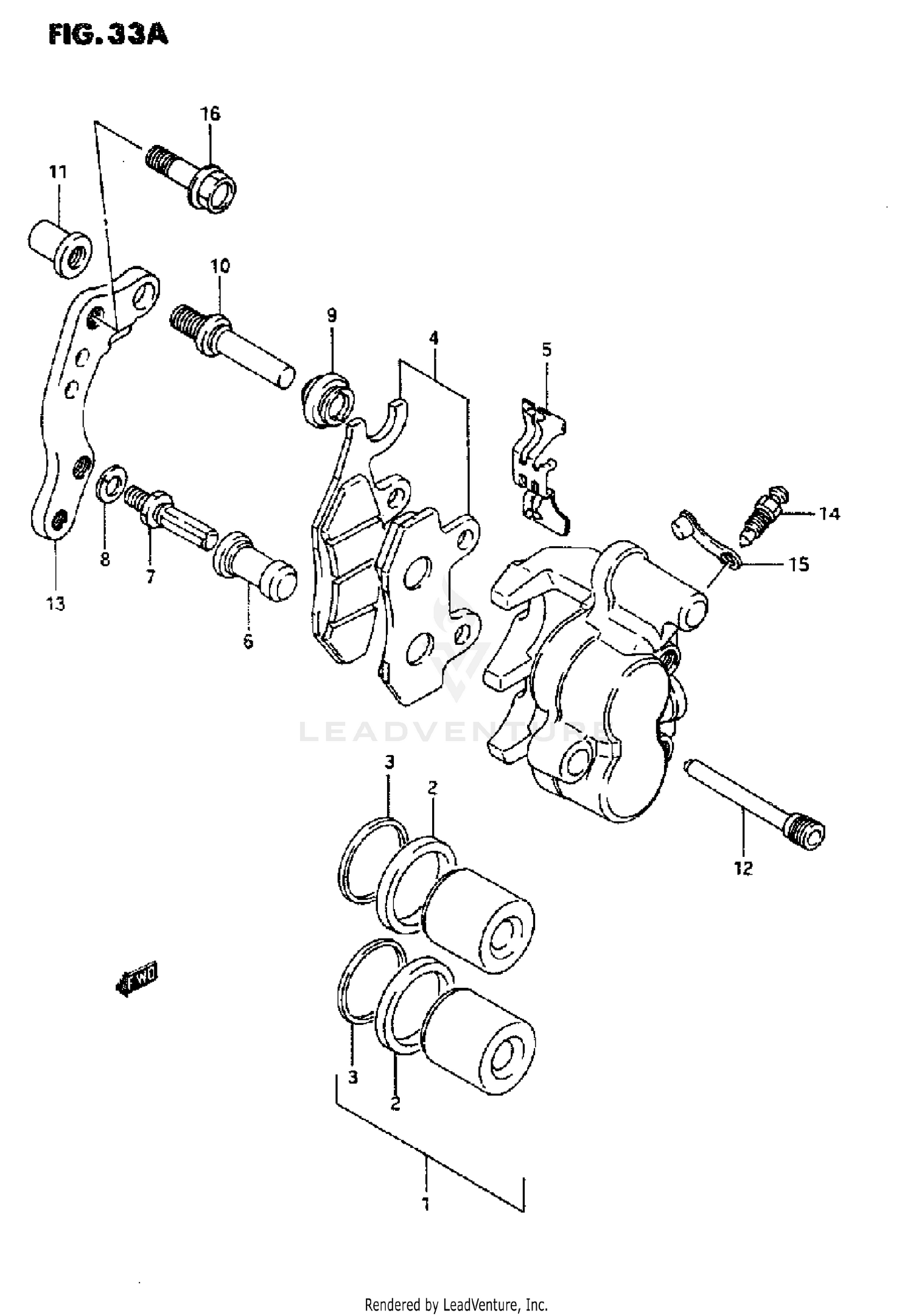 FRONT CALIPER (MODEL M/N/P/R/S)