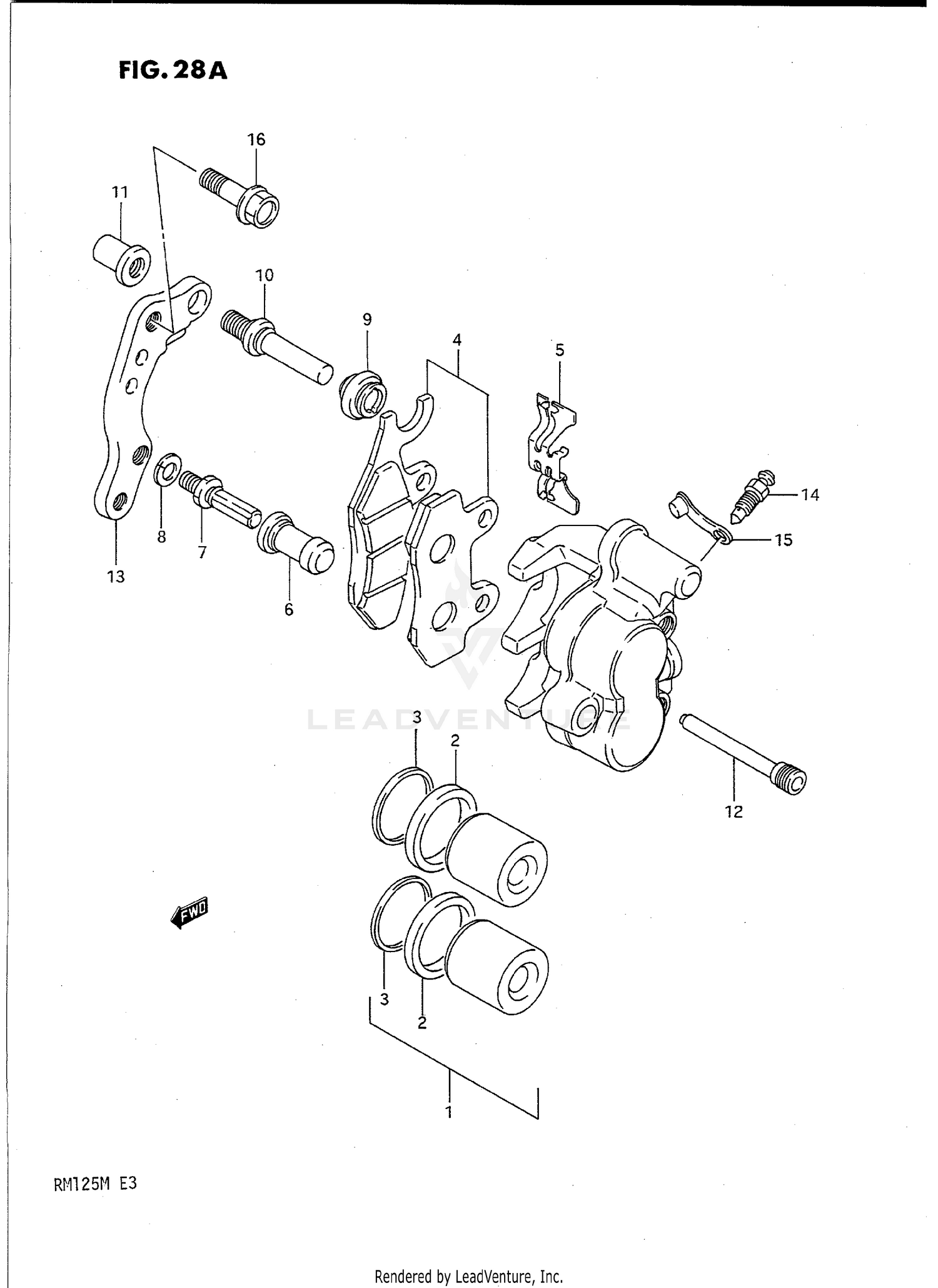 FRONT CALIPER (MODEL M)